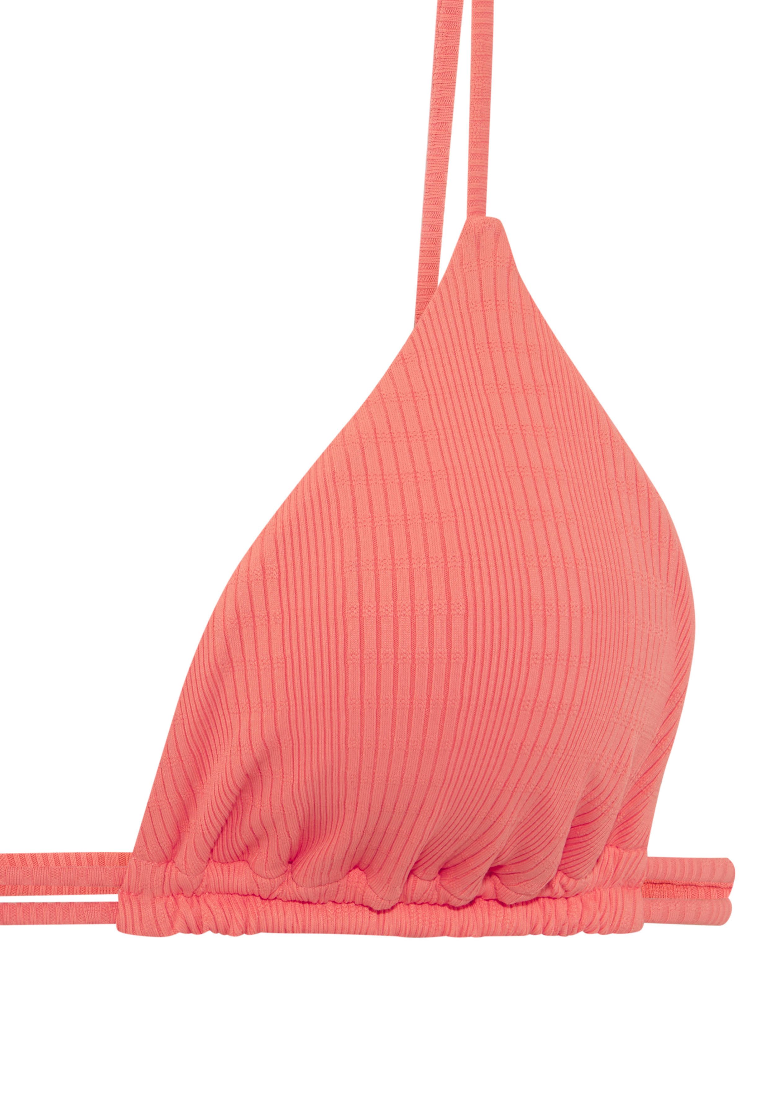 Copenhagen Studios Triangel-Bikini-Top Nela, aus modischer Strukturware