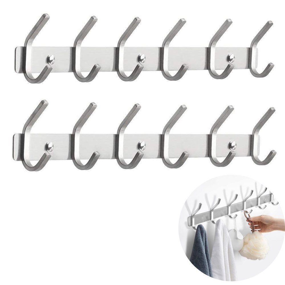 BlingBin Wandgarderobe 4/6 Haken Kleiderhaken Wand Hakenleiste Garderobenha günstig online kaufen