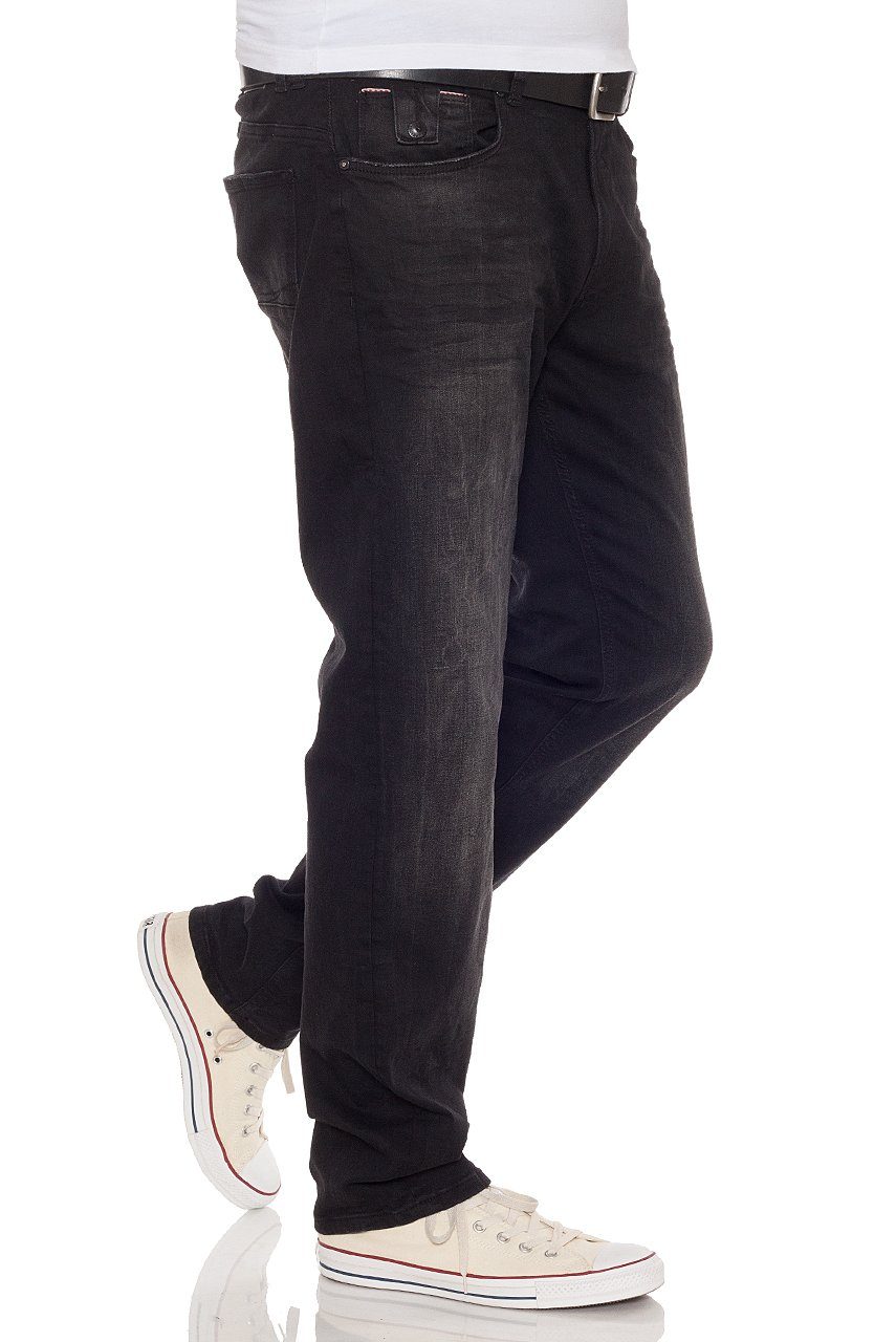 of Ricardo Brunnera Slim Denim Miracle Straight-Jeans Black M.O.D