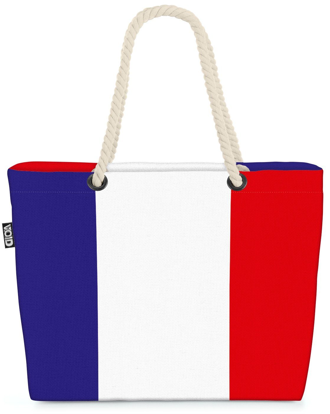 Strandtasche (1-tlg), Flagge Bleus VOID Les EM WM Flag Frankreich