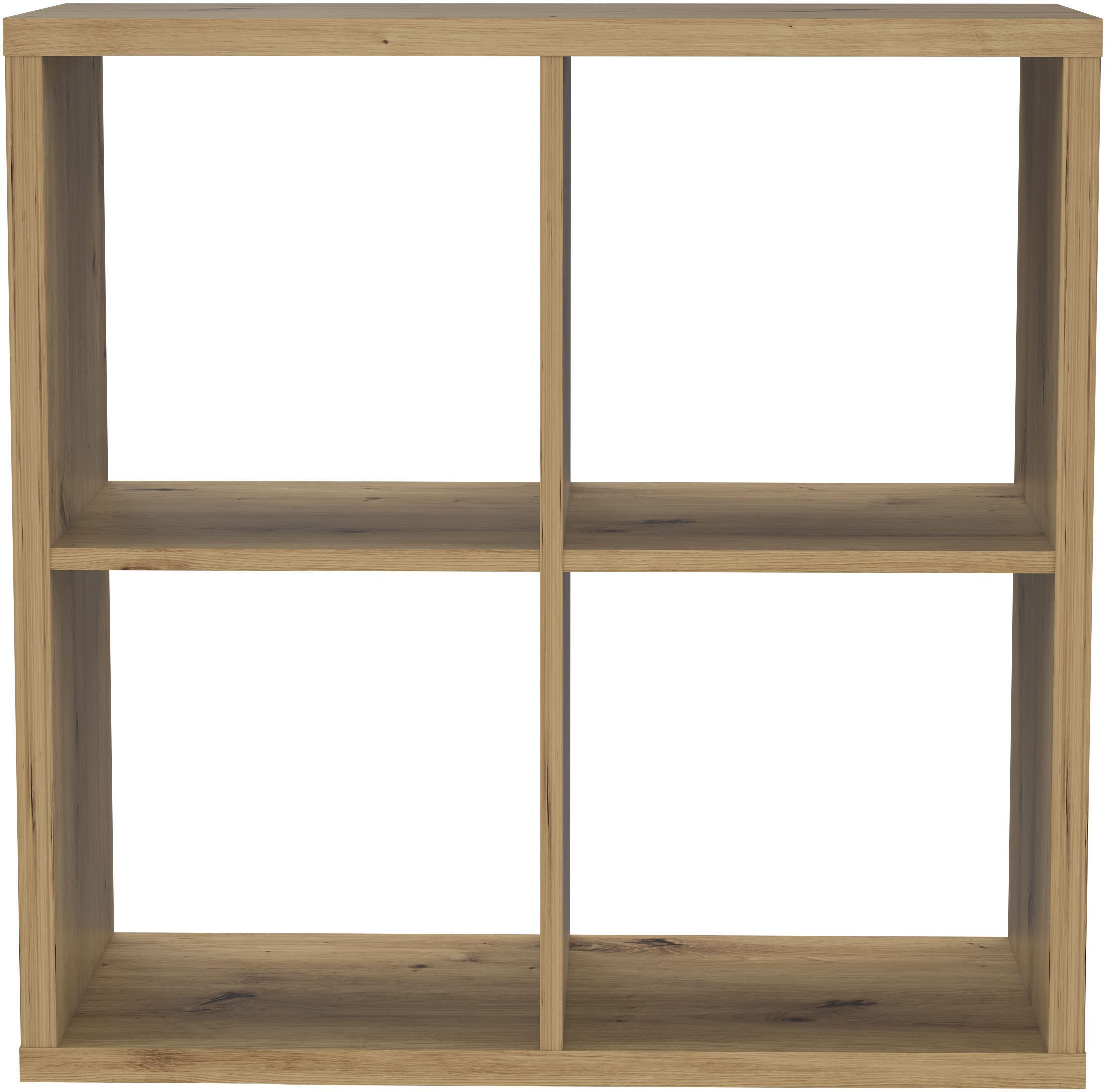 FORTE Standregal Mauro, Fachgröße 33x33cm, 4 Fächer