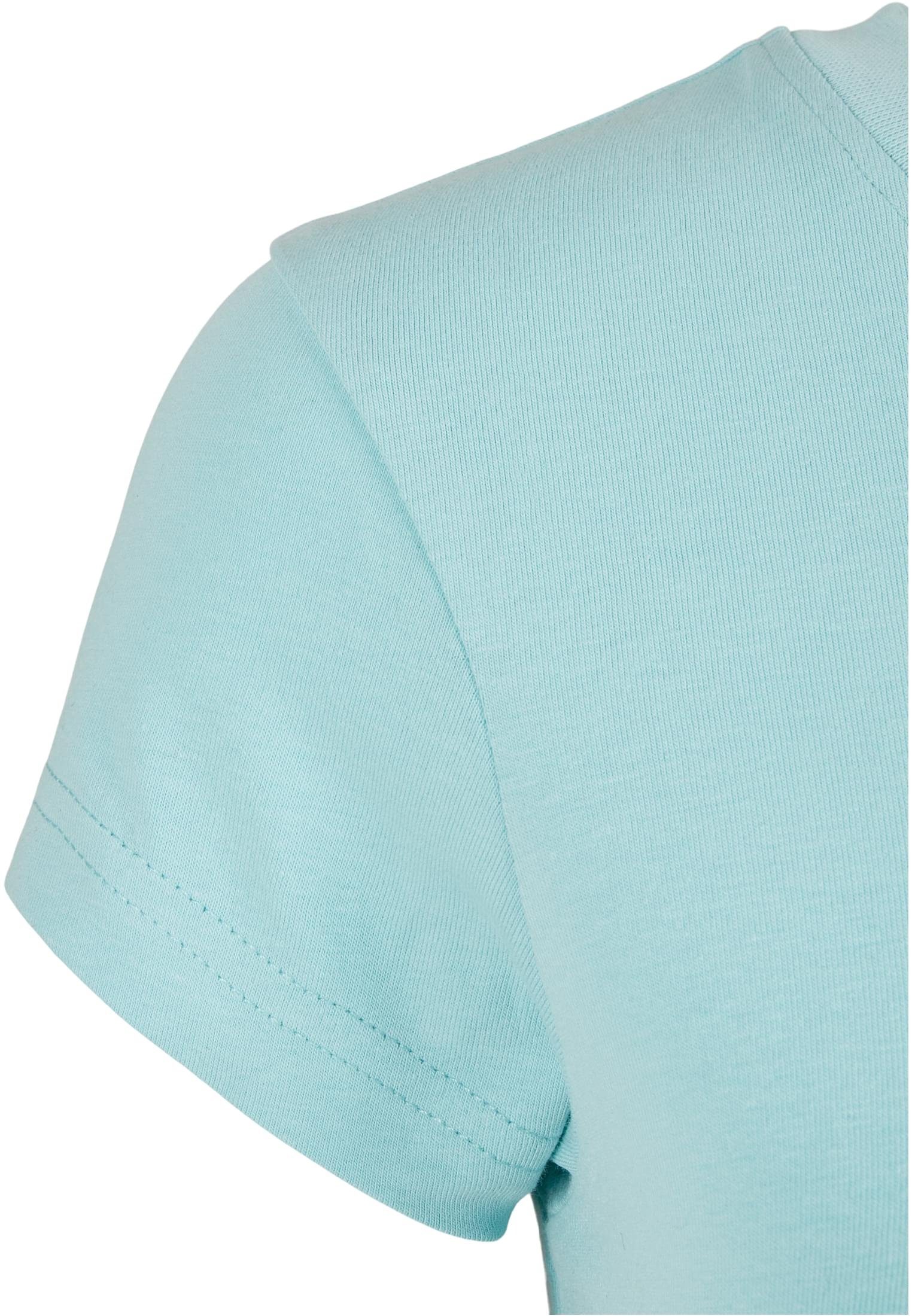 URBAN CLASSICS T-Shirt seablue Damen Cropped Stretch Jersey Tee Ladies (1-tlg)