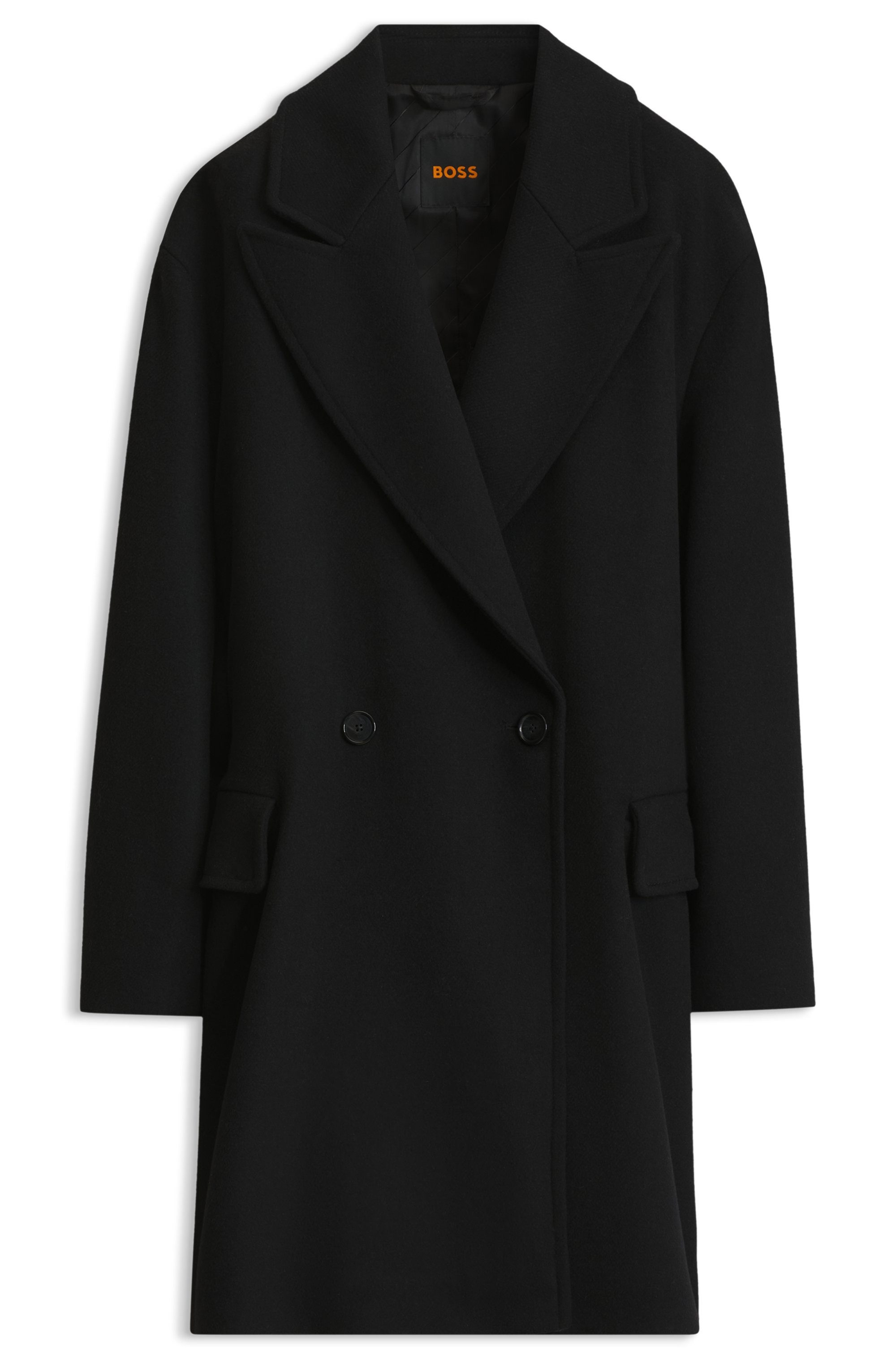 BOSS ORANGE Kurzmantel Calesarina Premium Damenmode Blazermantel aus Woll-Mix