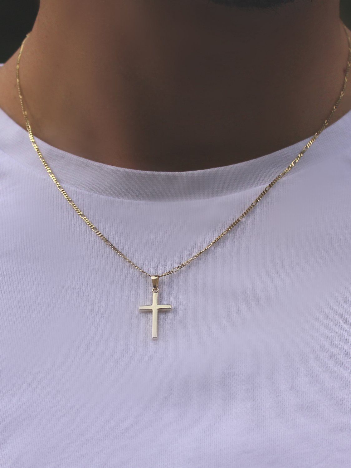 My Gold Kreuzanhänger Damen, Herren & Kinder Gelbgold 375 Gold (Set, 1-tlg., inkl. Schmuckbox), Geschenke