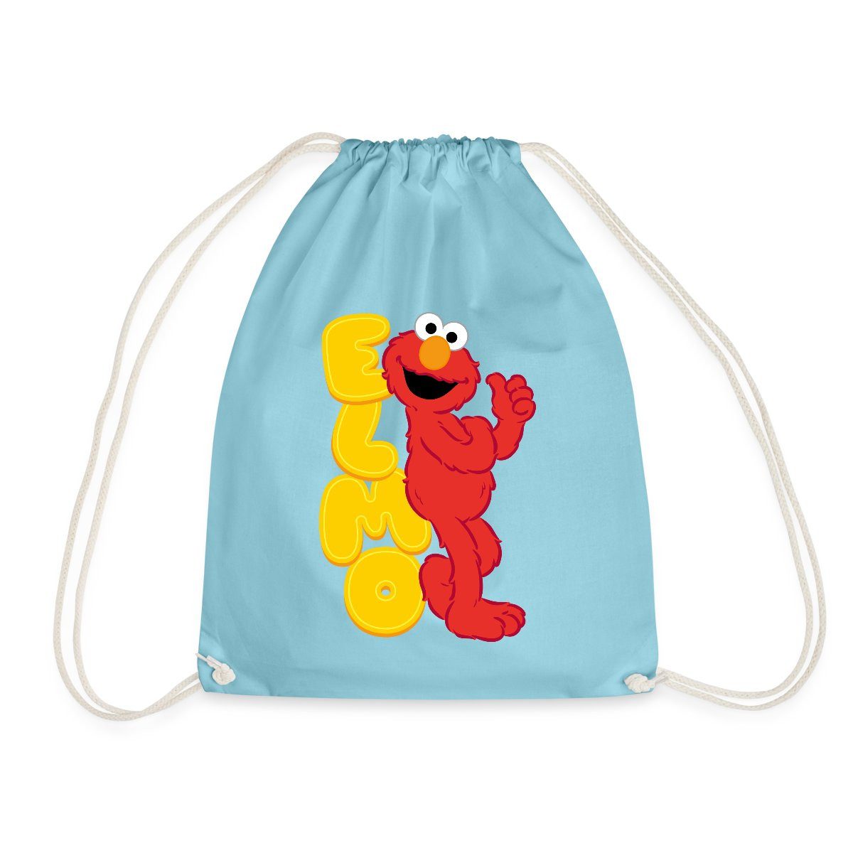 Spreadshirt Turnbeutel Sesamstraße Elmo Mit Schriftzug Turnbeutel (1-tlg)