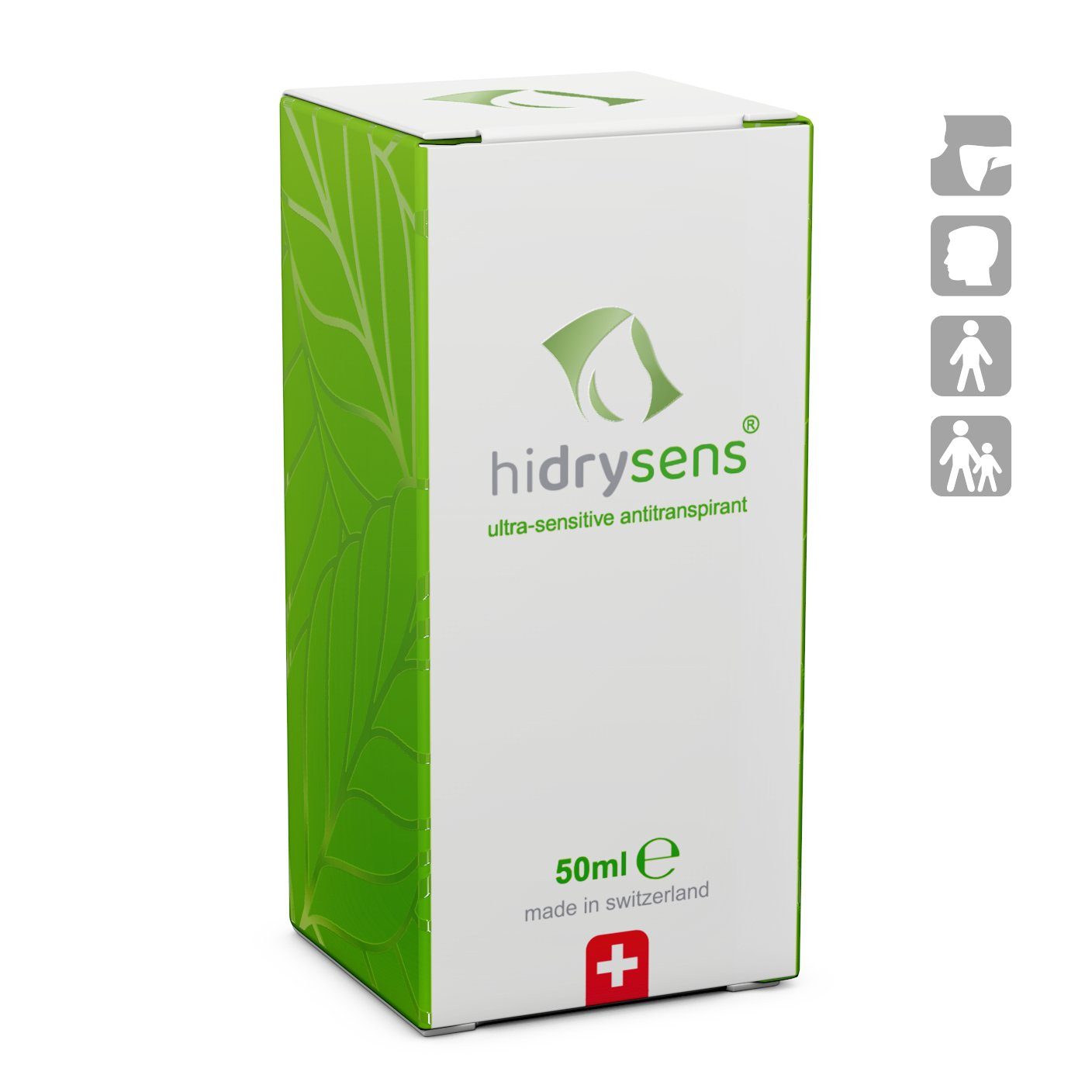 hidry Deo-Creme hidry®sens Antitranspirant 50 ml, flüssig, schweißhemmend, geruchsreduzierend
