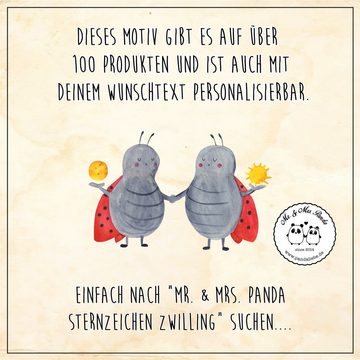 Mr. & Mrs. Panda Becher Sternzeichen Zwilling - Sternenhimmel Blau - Geschenk, Geburtstag Mai, Emaille, Kratzfeste Emaille