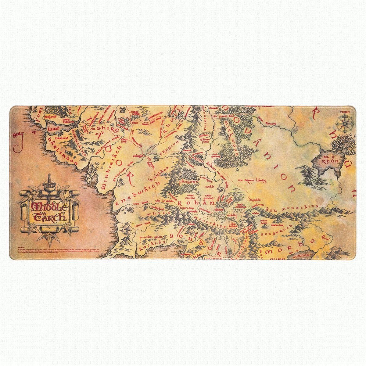 Grupo Erik Gaming Mauspad Der Herr der Ringe Gaming Mat XL Mouse Pad für Tastatur