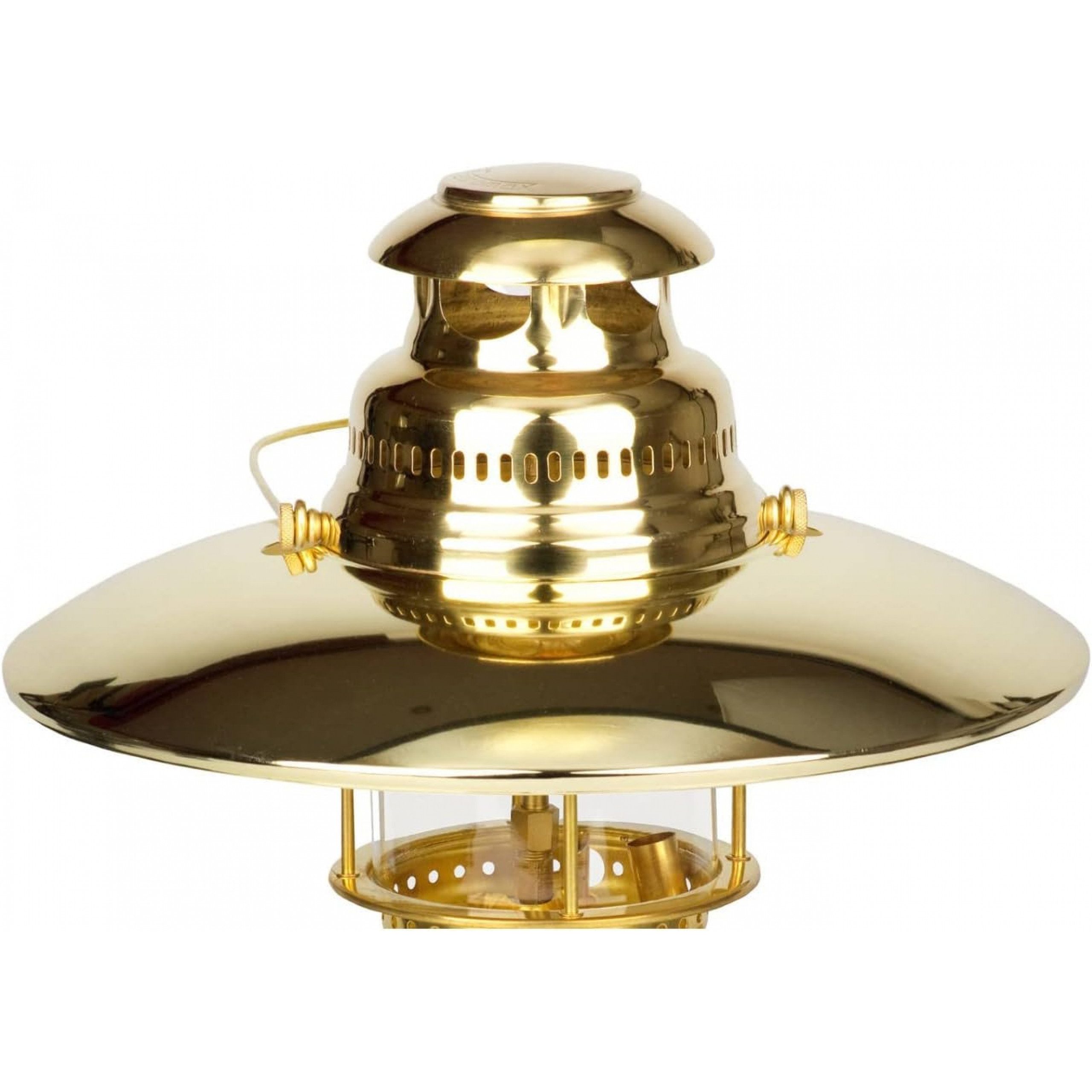 Petromax Gartenleuchte Petromax Reflektorschirm Stahl vergoldet für Petroleumlampe HK350