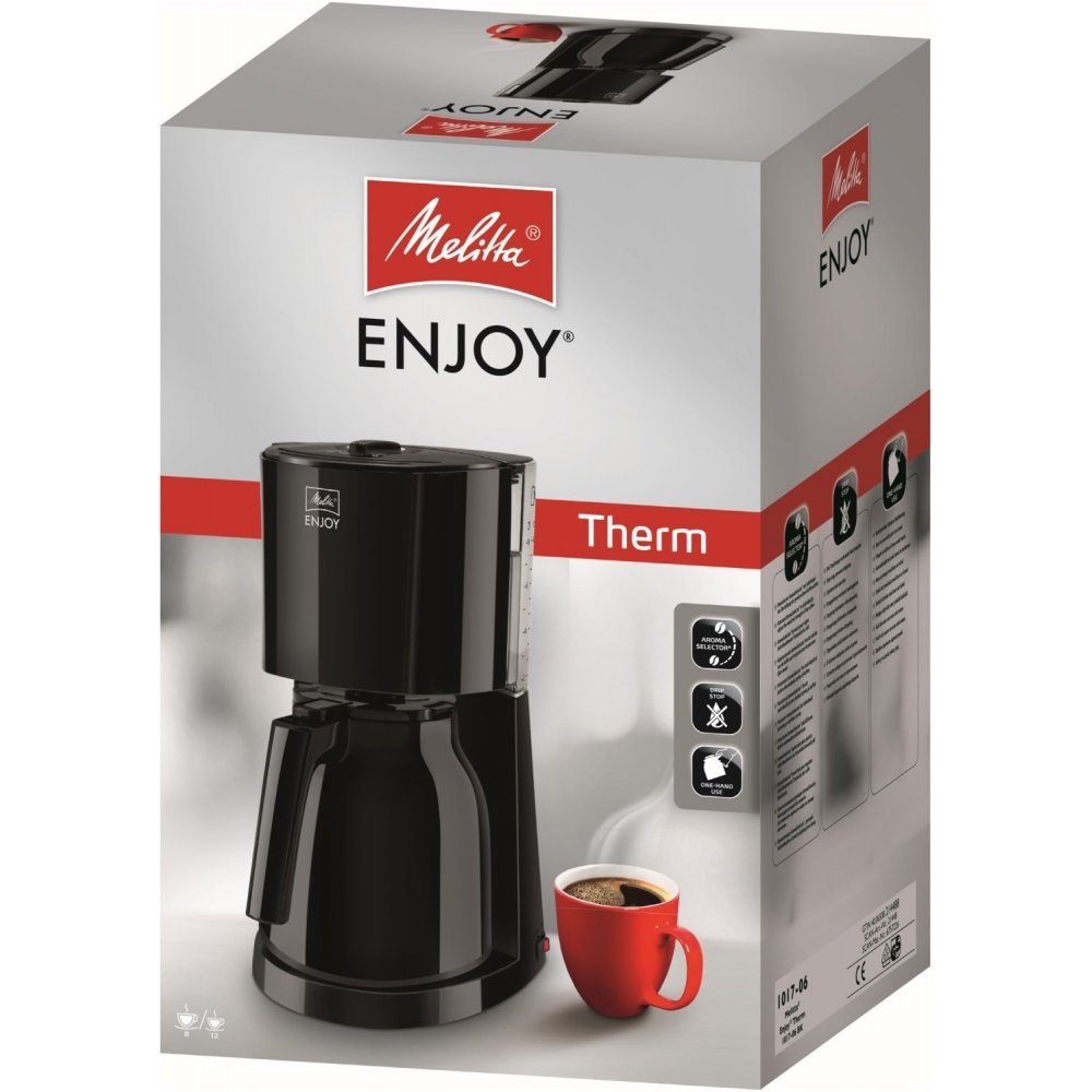 Enjoy - schwarz Filterkaffeemaschine - Filterkaffeemaschine Therm Melitta