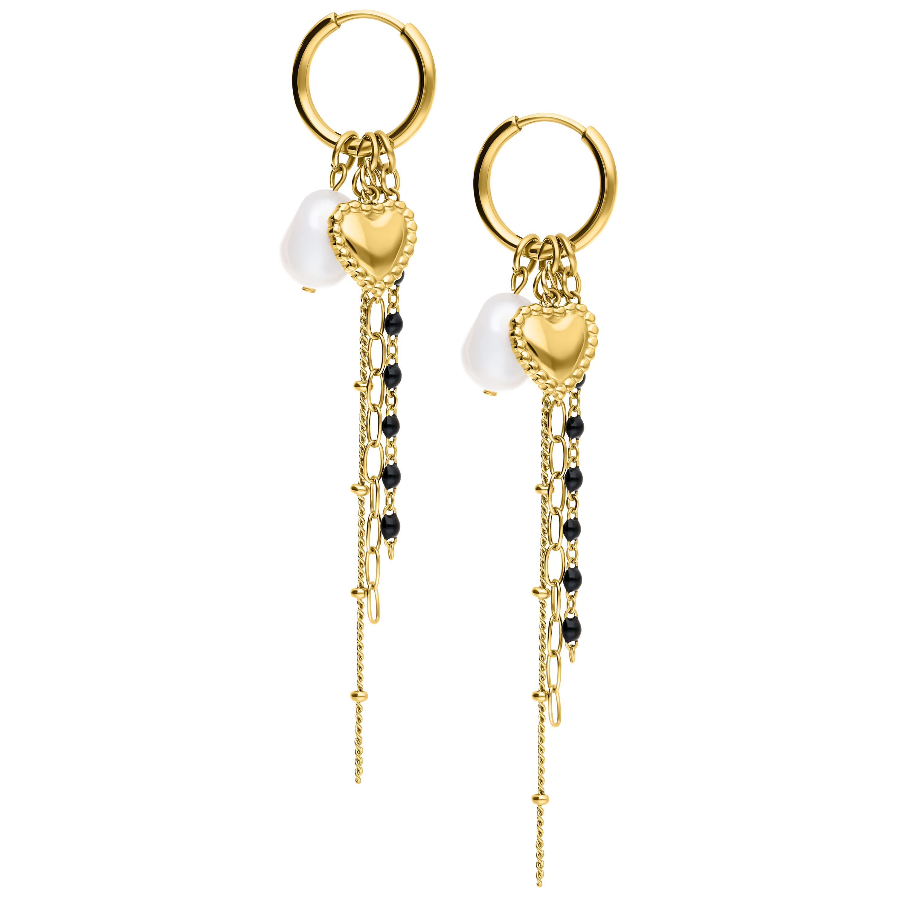 Wildcat Paar Ohrhänger Bubble Heart Hoops with Pearl, wasserfest, langlebig günstig online kaufen