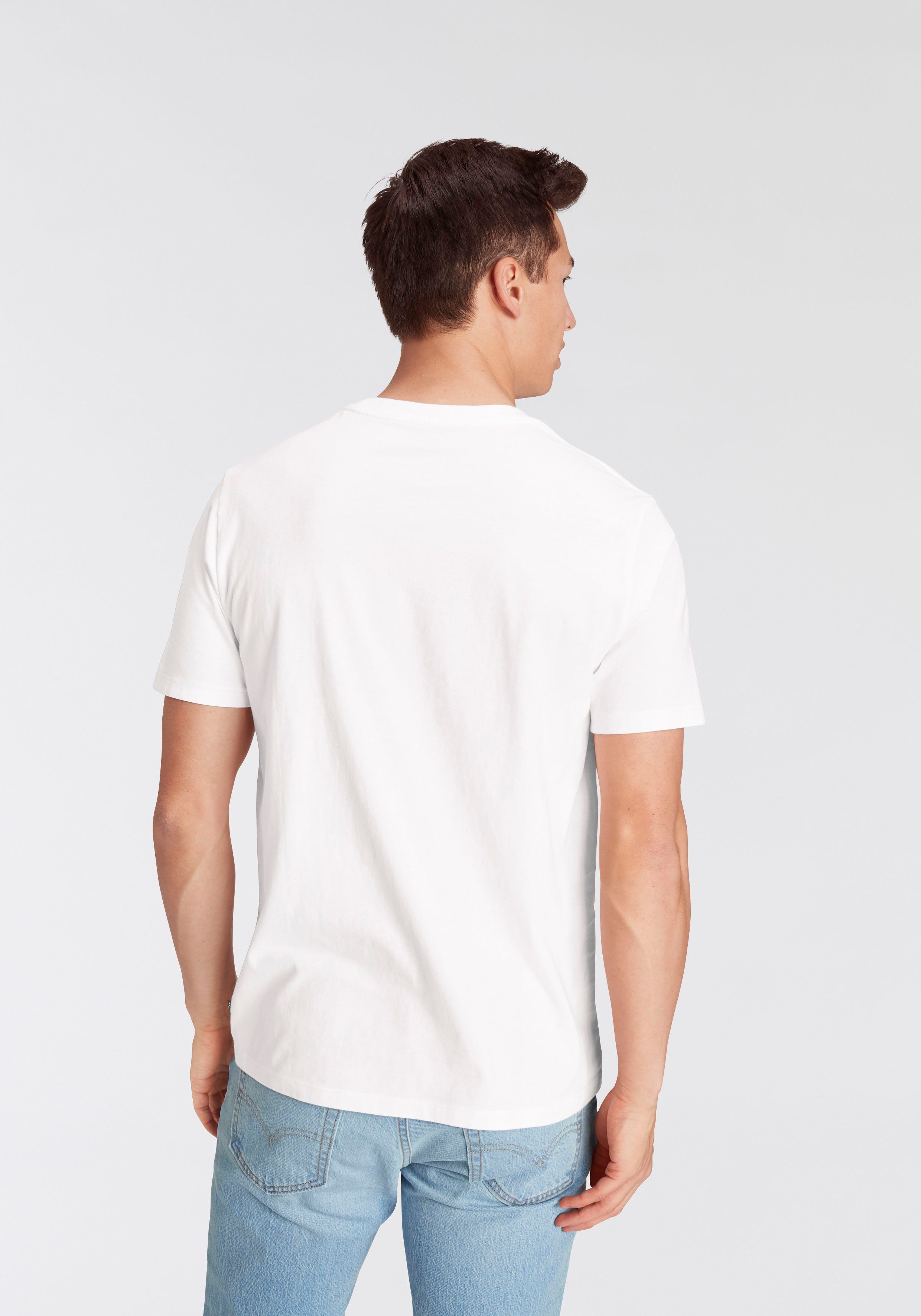 Levi's® T-Shirt CREWNECK Logo-Front-Print weiß-multi mit TEE