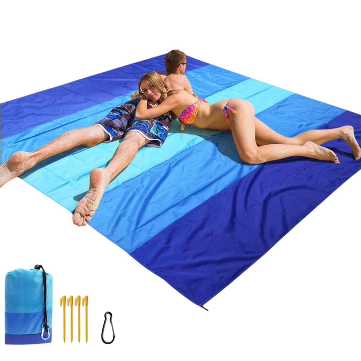 Picknickdecke Strandmatte,Stranddecke,wasserabweisend,sandabweisend,200x210cm