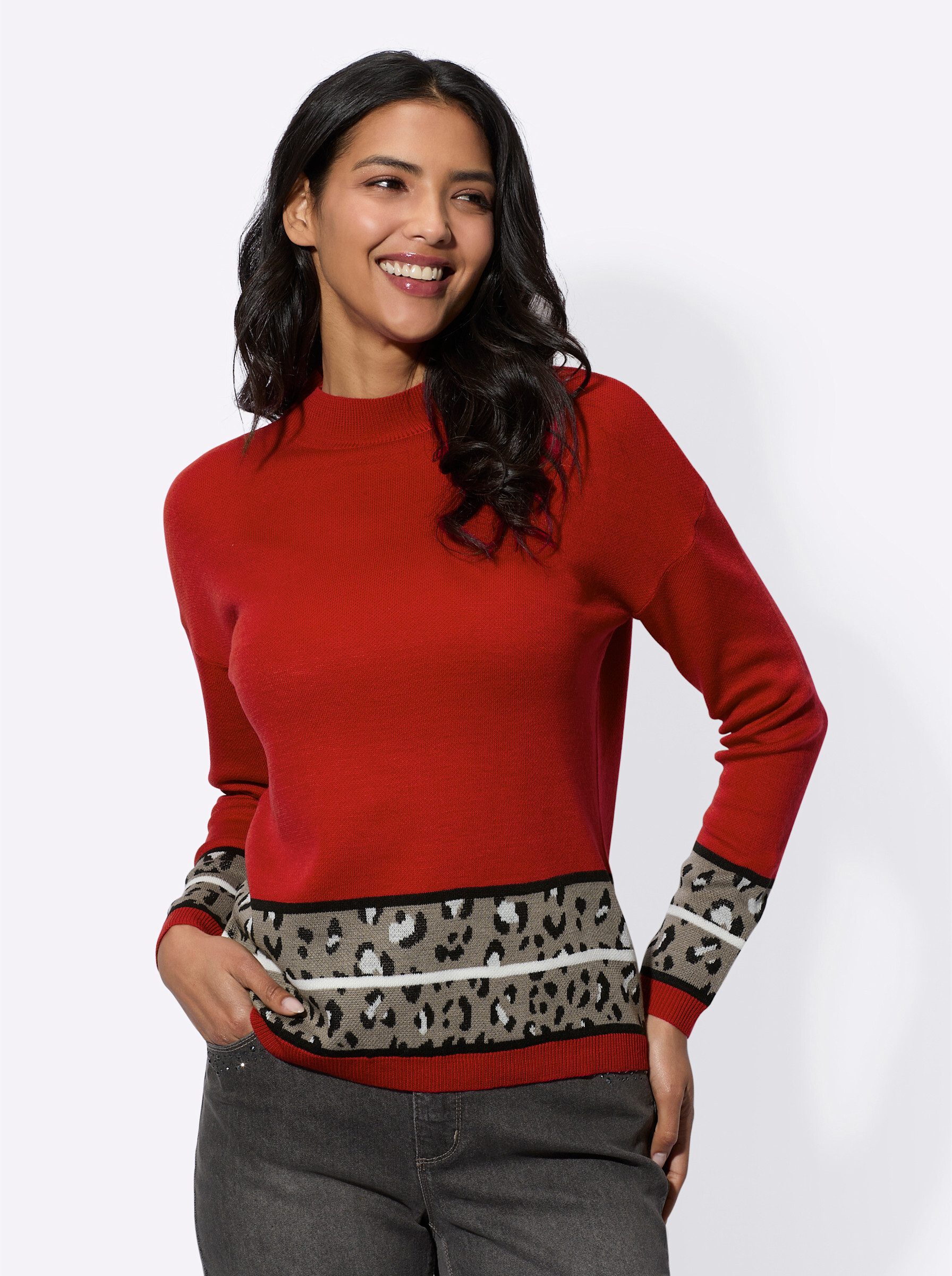 Strickpullover Langarm-Pullover