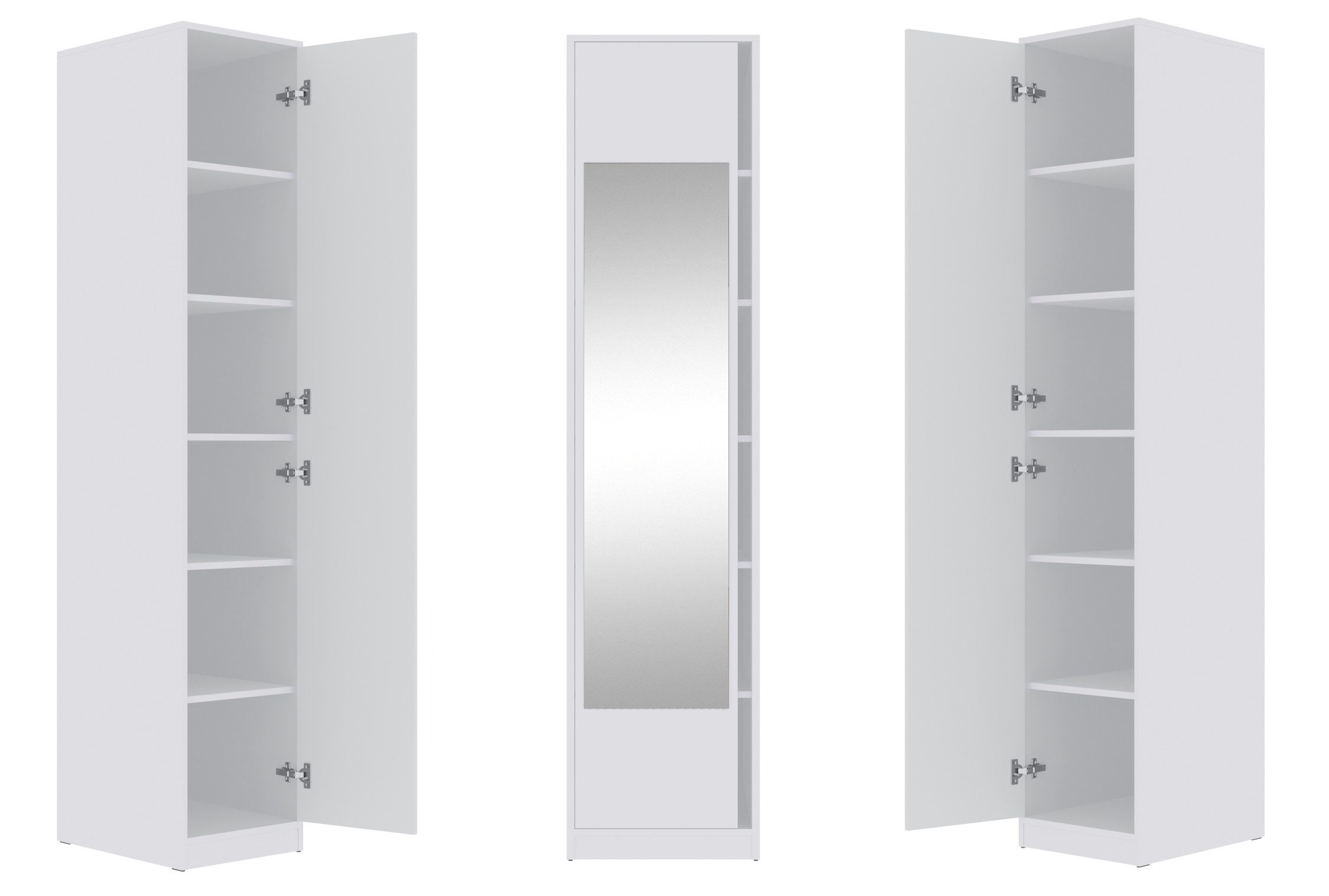 Marmex Möbel Spiegelschrank TRES 09B - Kleiderschrank, Schuhschrank, Regal, Garderobenschrank Scharniere-Soft-Close, begehabarer Kleiderschrank, Modulschrank