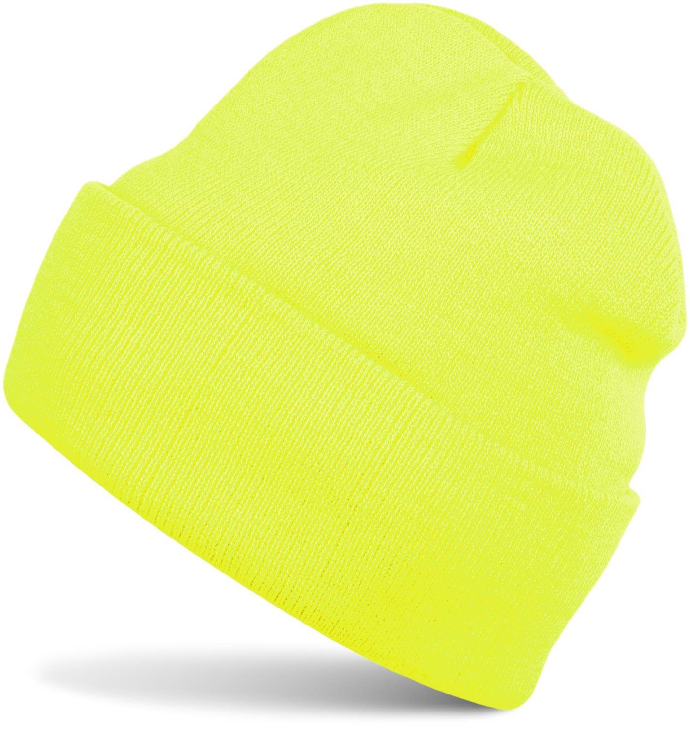 styleBREAKER Strickmütze Winter Strickmütze mit Krempe günstig online kaufen
