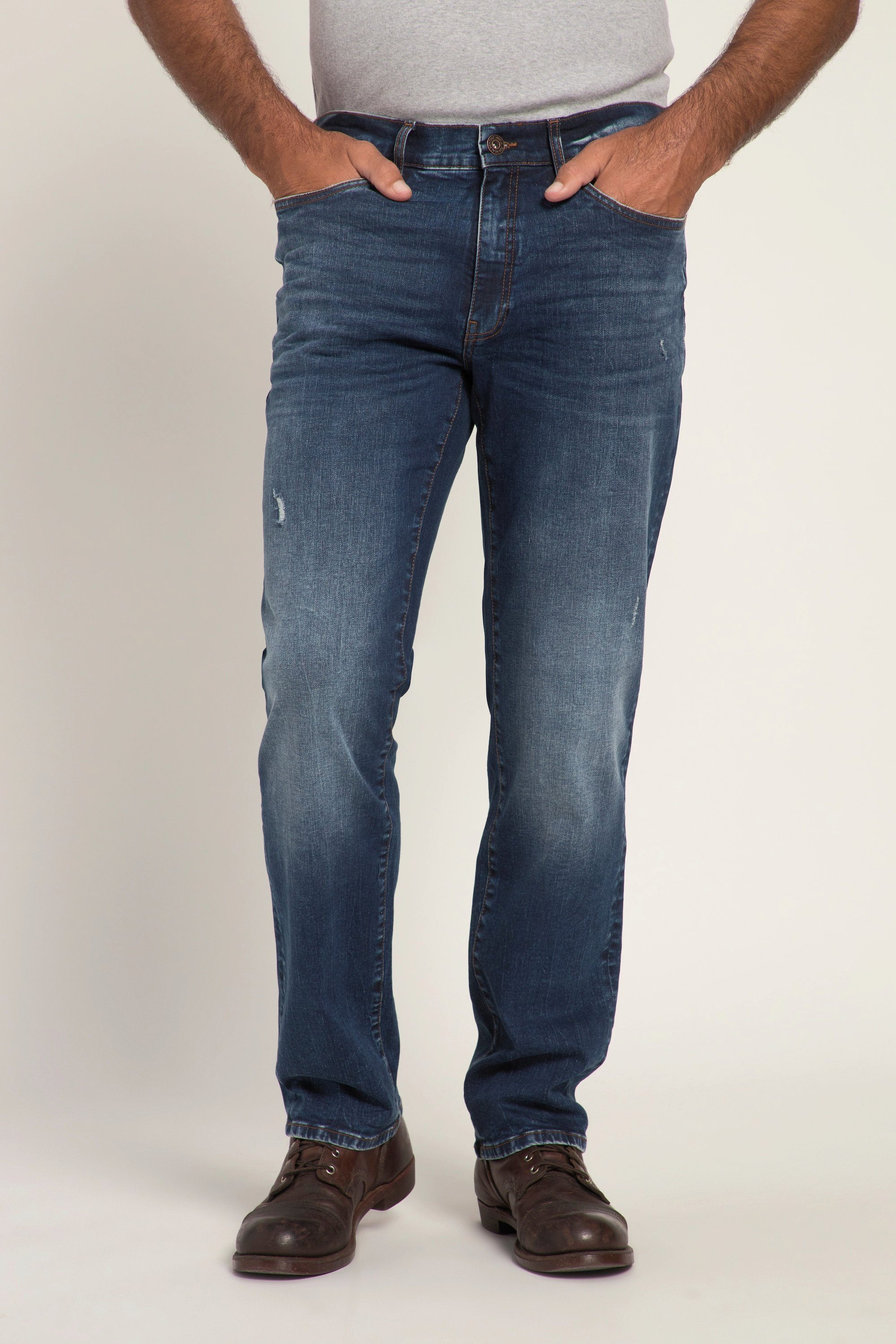 JP1880 5-Pocket-Jeans Jeans FLEXNAMIC® Denim Regular Fit Vintage Look dark blue denim