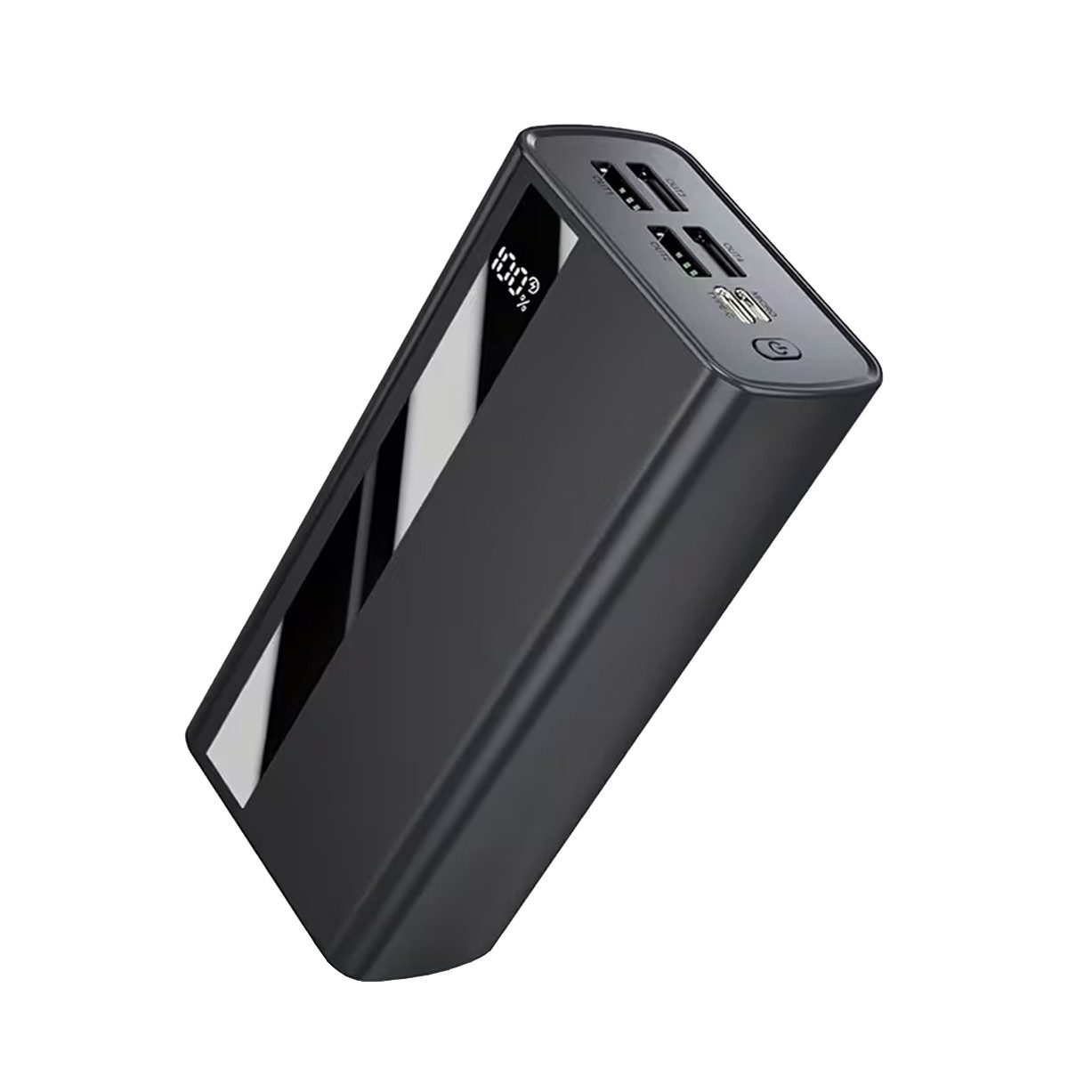 AeroAxis 40000 mAh Powerbank 22,5 W Schnellladen 6 Ports(1xUSB Typ-C, 4x USB-A) Powerbank 40000 mAh (5 V), Überhitzungsschutz – Ideal für Reisen, Notfälle & Outdoor
