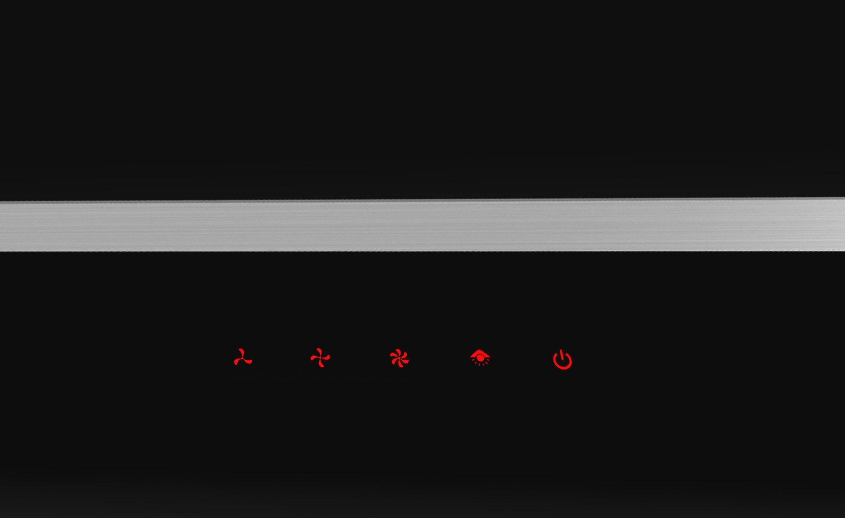 Amica Kaminhaube KHF 684 611 S KHF 684 611 S, Modernes Schwarz, helles Licht – flexibel und im Nu sauber