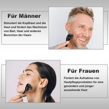 Ailiebe Design Dermaroller Mikronadelroller Bartroller 2er Set 0.5mm und 1mm, 2-tlg., für Gesicht und Körper Bartwuchs Gesichtshautpflege Anti-Aging