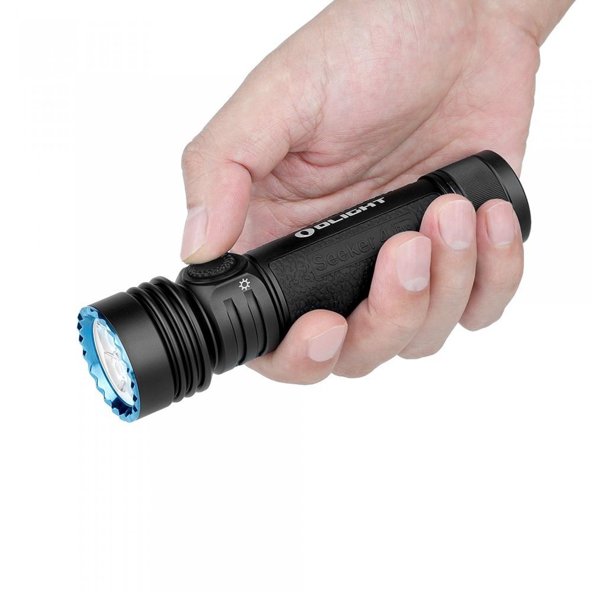 OLIGHT Taschenlampe Meter Mattschwarz Lumen Olight Seeker Pro Taschenlampe 4 LED 4600 260