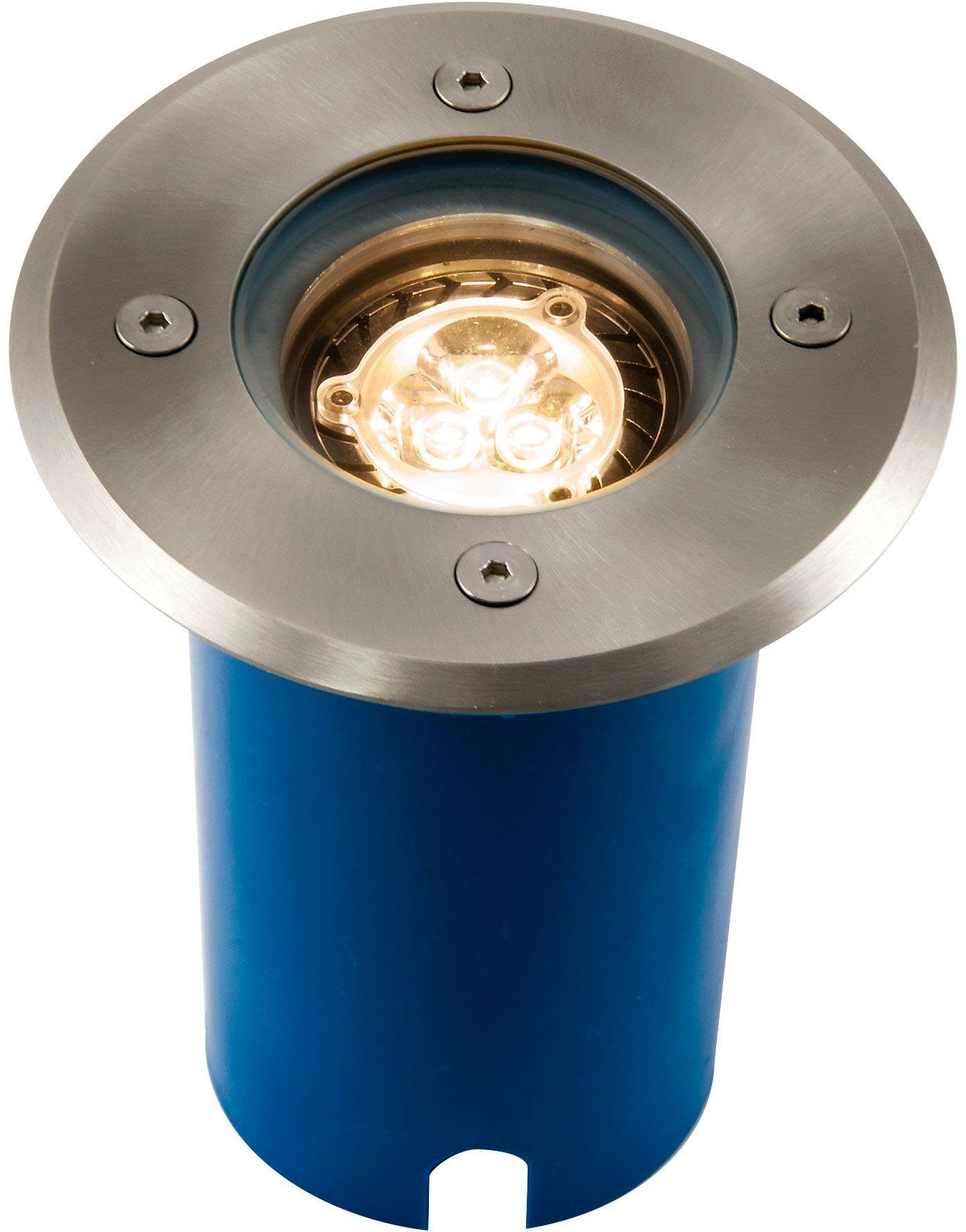 HEITRONIC Einbauleuchte Potsdam, ohne Leuchtmittel, Bodenlampe, Bodeneinbauleuchte, begehbar, staub- und wasserdicht