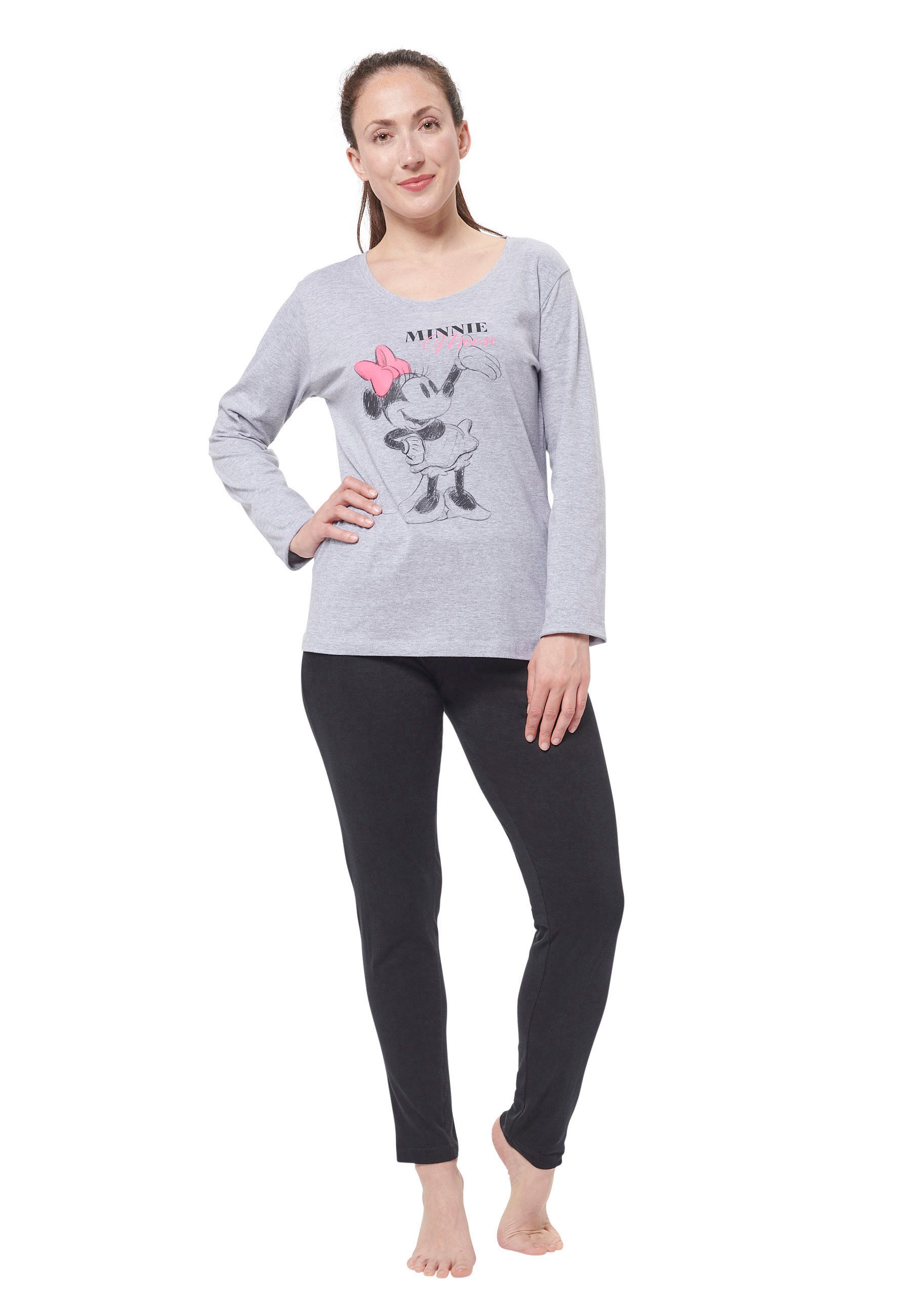 United Labels® Schlafanzug Disney - Minnie Mouse, classic scribble, Set