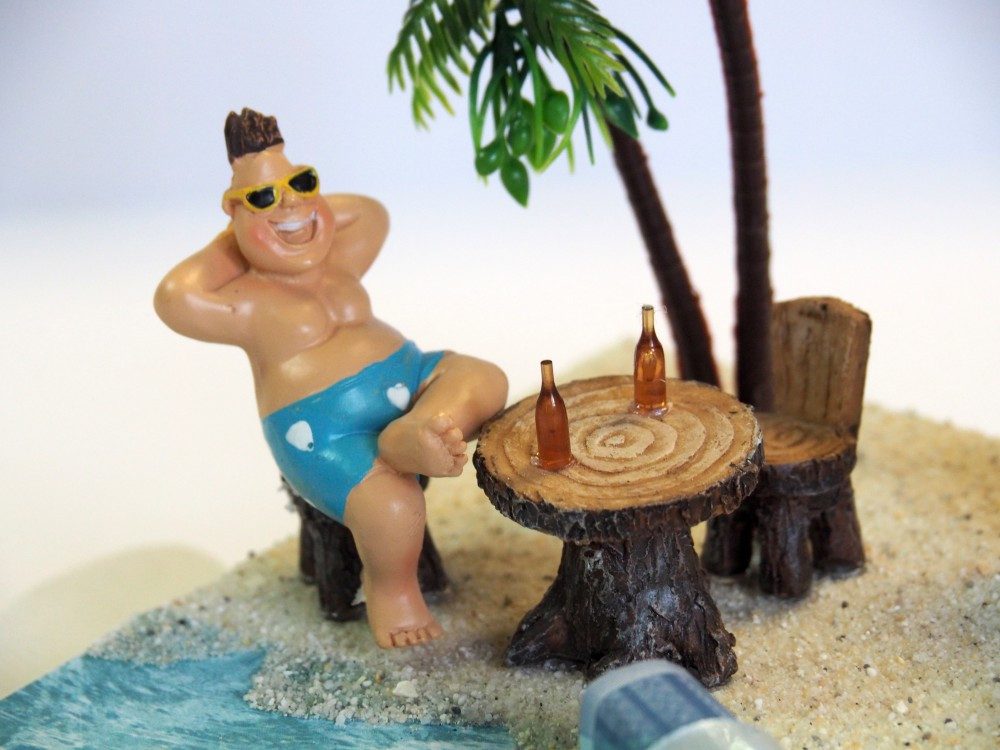 ZauberDeko Geschenkbox Geldgeschenk Verpackung Tiki Bar Paar Urlaub Reise Strand Hochzeit – Bild 2 von 5