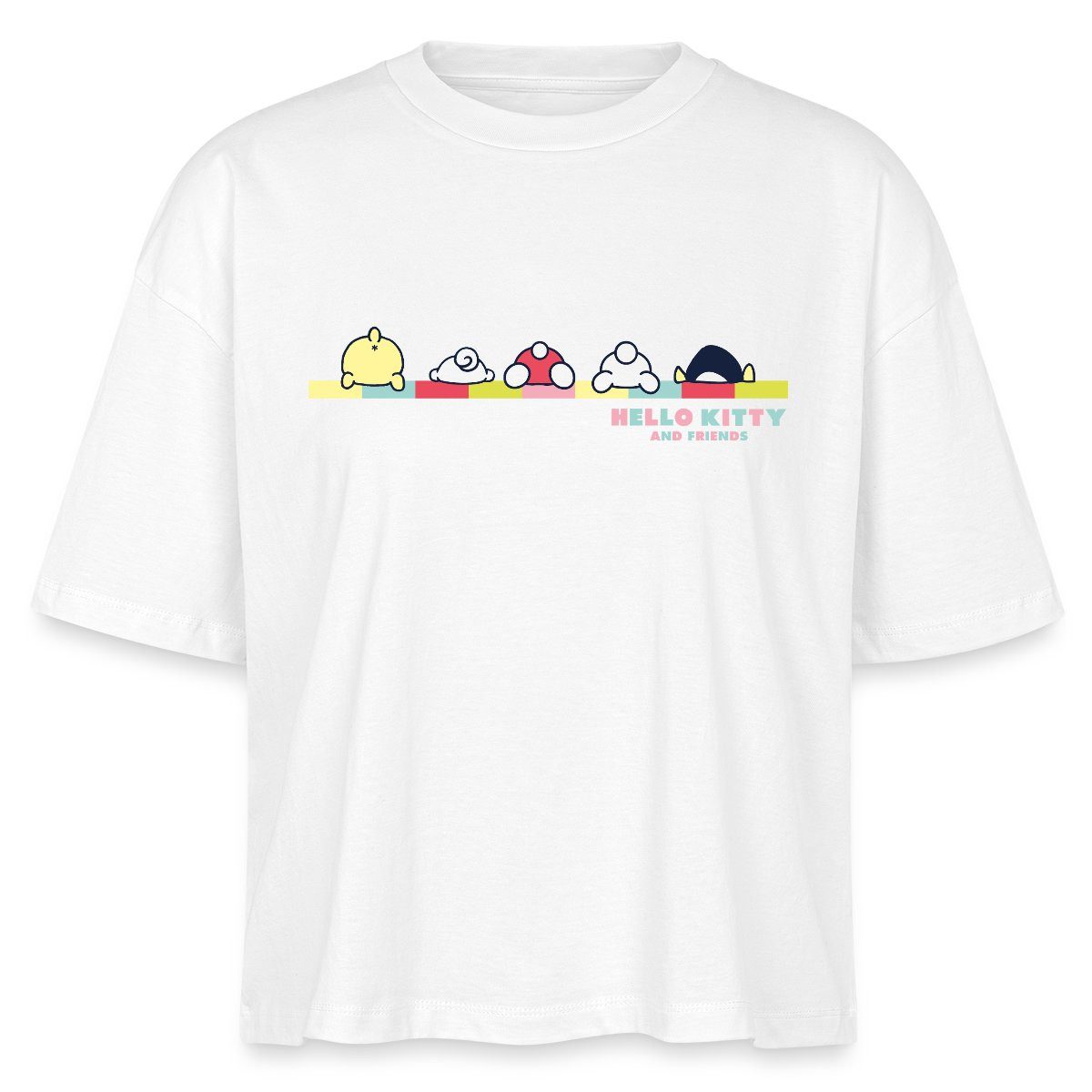 T-Shirt Hello Kitty And Friends Pose Boxy Shirt Damen