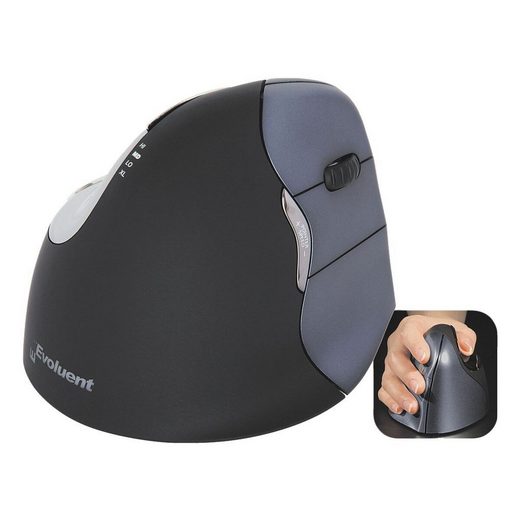 EVOLUENT »Vertical Mouse 4 Wireless« ergonomische Maus (mit großer Handflächenablage)