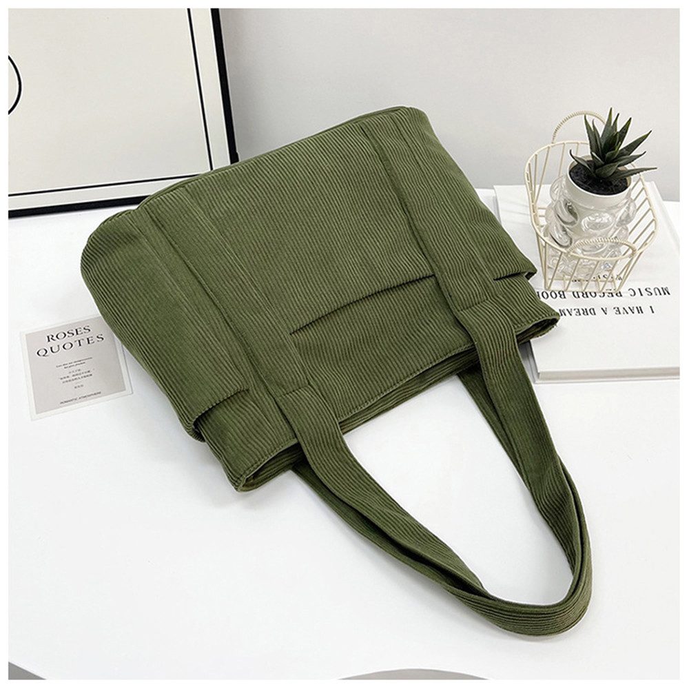 Zaewry Schultertasche Cord Tasche Damen,Tote Bag,Handtasche,Shopper Tasche Laptoptasche, für Bummeln Arbeit Schule Gym Halloween Weihnachtsgeschenk – Bild 5 von 5