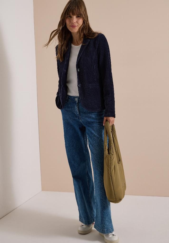 CECIL Jackenblazer Jerseycord Blazer in Unifarbe – Bild 5 von 5
