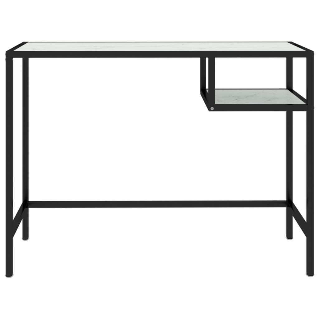 vidaXL Schreibtisch Computertisch Weiß Marmor 100x36x74 günstig online kaufen