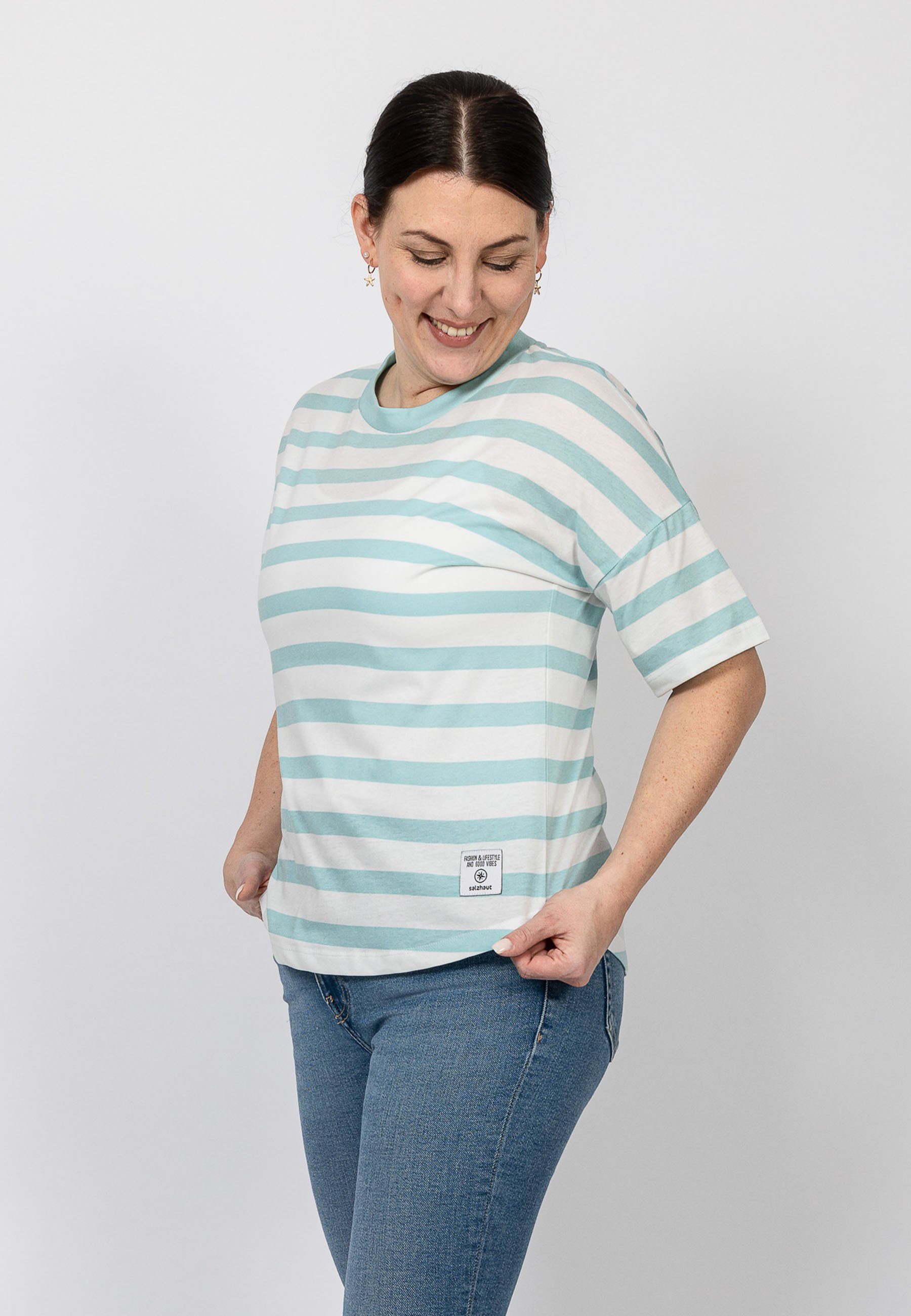 salzhaut T-Shirt KOERT Damen Oversized salzhaut T-Shirt – bequeme Qualität und nordisch klares Design für ein
