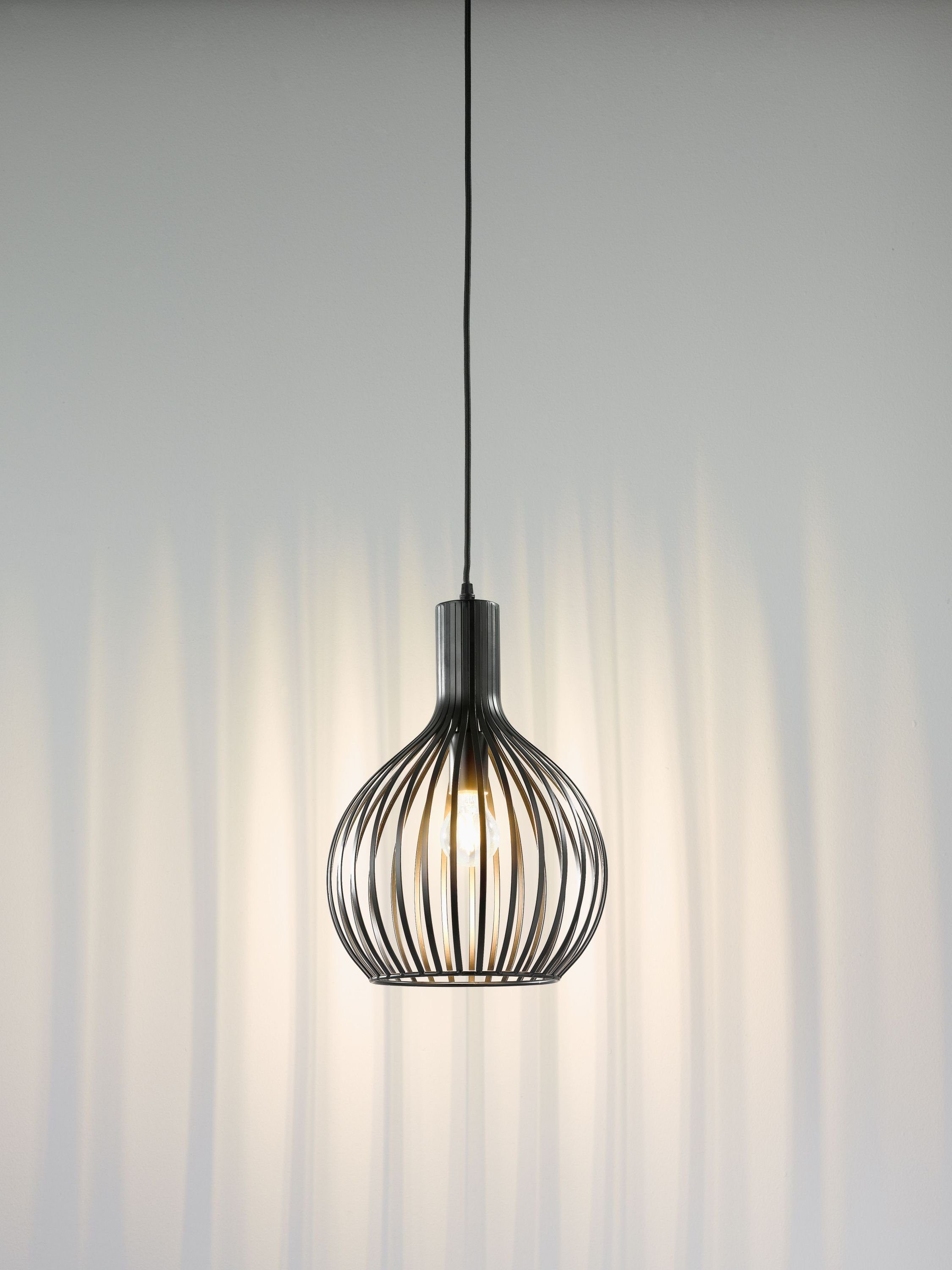 casa NOVA Pendelleuchte casa NOVA Pendelleuchte COLLIN DH 28x37 cm schwarz günstig online kaufen