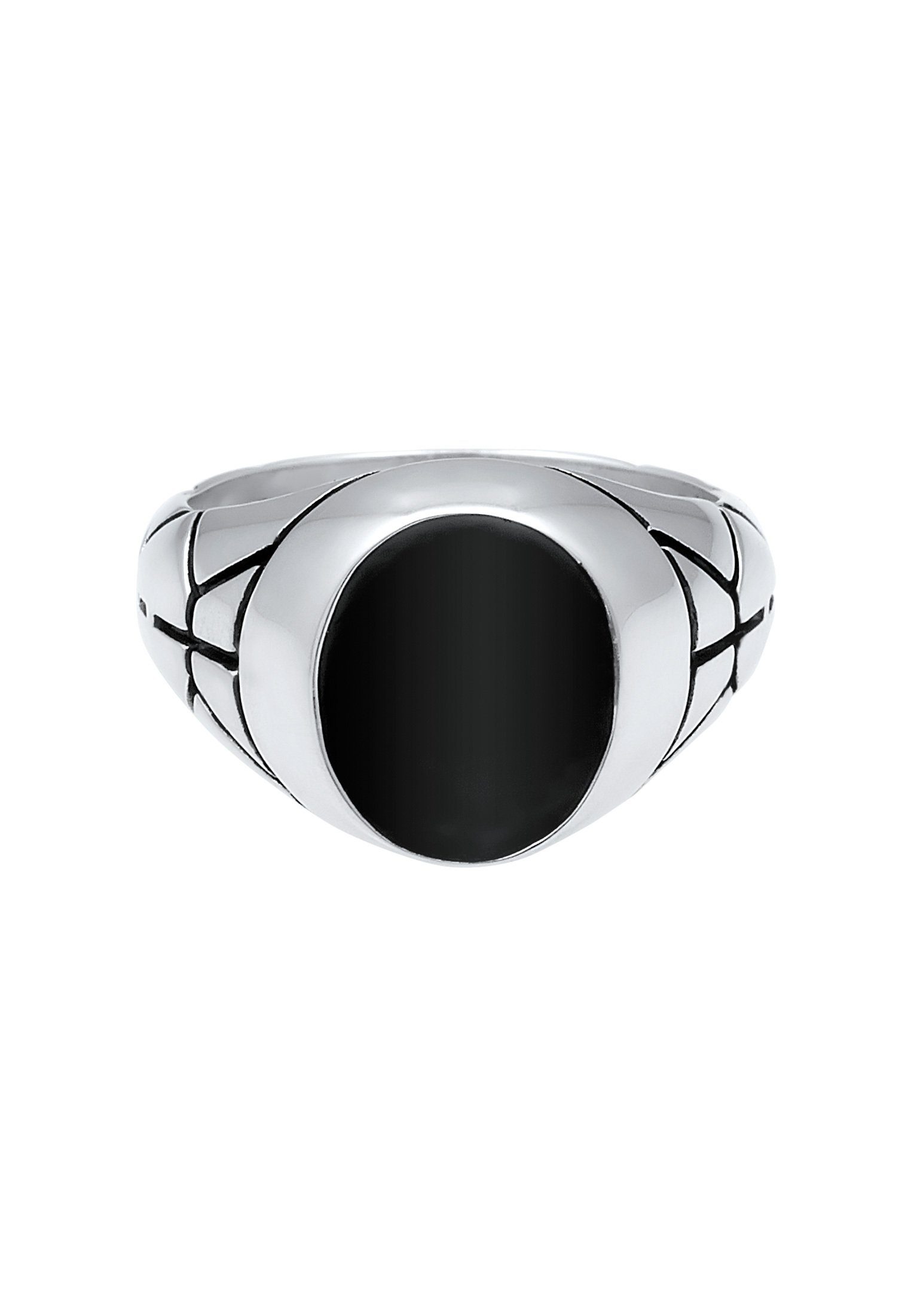 Kuzzoi Siegelring Herren Siegelring Oval Emaille günstig online kaufen