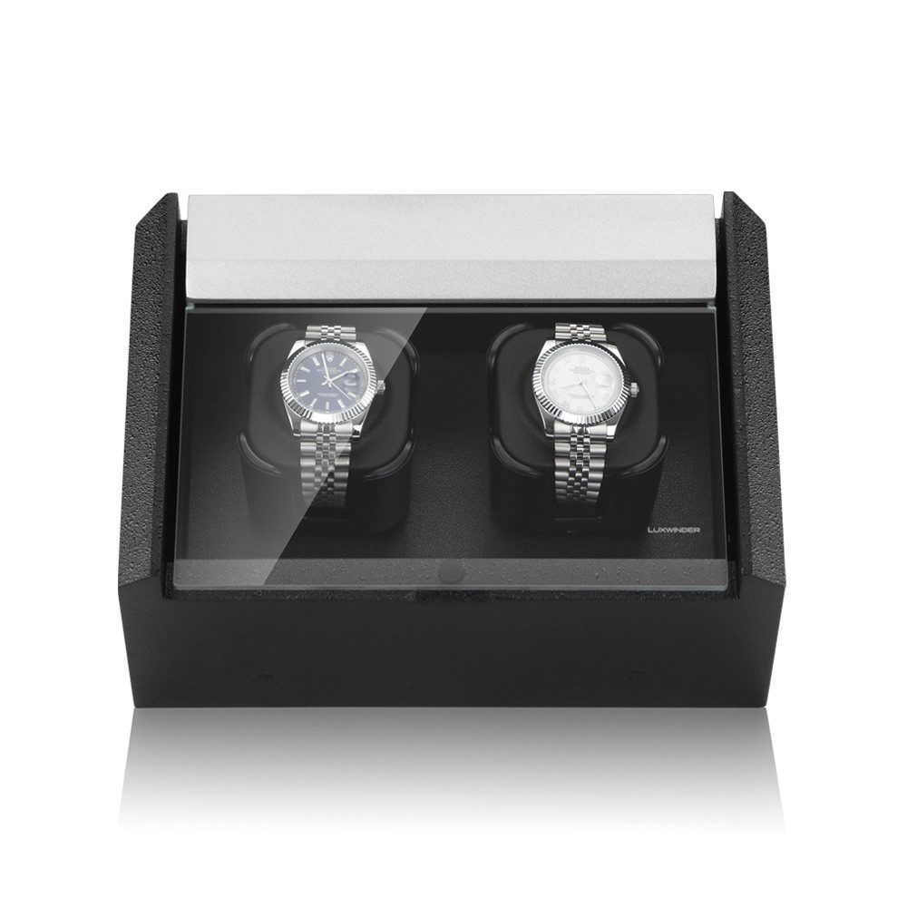 LUXWINDER Uhrenbeweger CARAT 2 Uhren, (Uhrenboxen, Uhrenkasten Uhrenbeweger 2 Uhen)