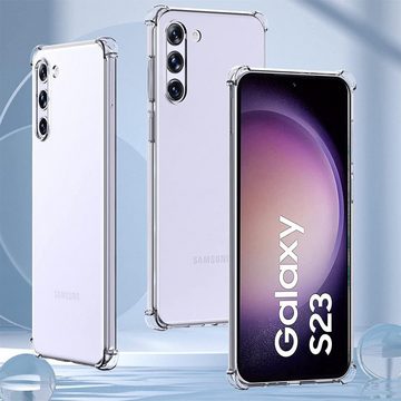 CoolGadget Handyhülle Anti Shock Rugged Case für Samsung Galaxy S23 6,1 Zoll, Slim Cover mit Kantenschutz Schutzhülle für Samsung S23 5G Hülle