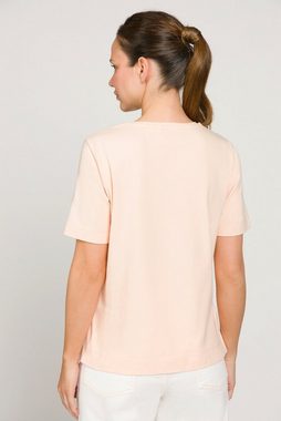 Gina Laura Rundhalsshirt T-Shirt Basic Fit Print Rundhals Halbarm