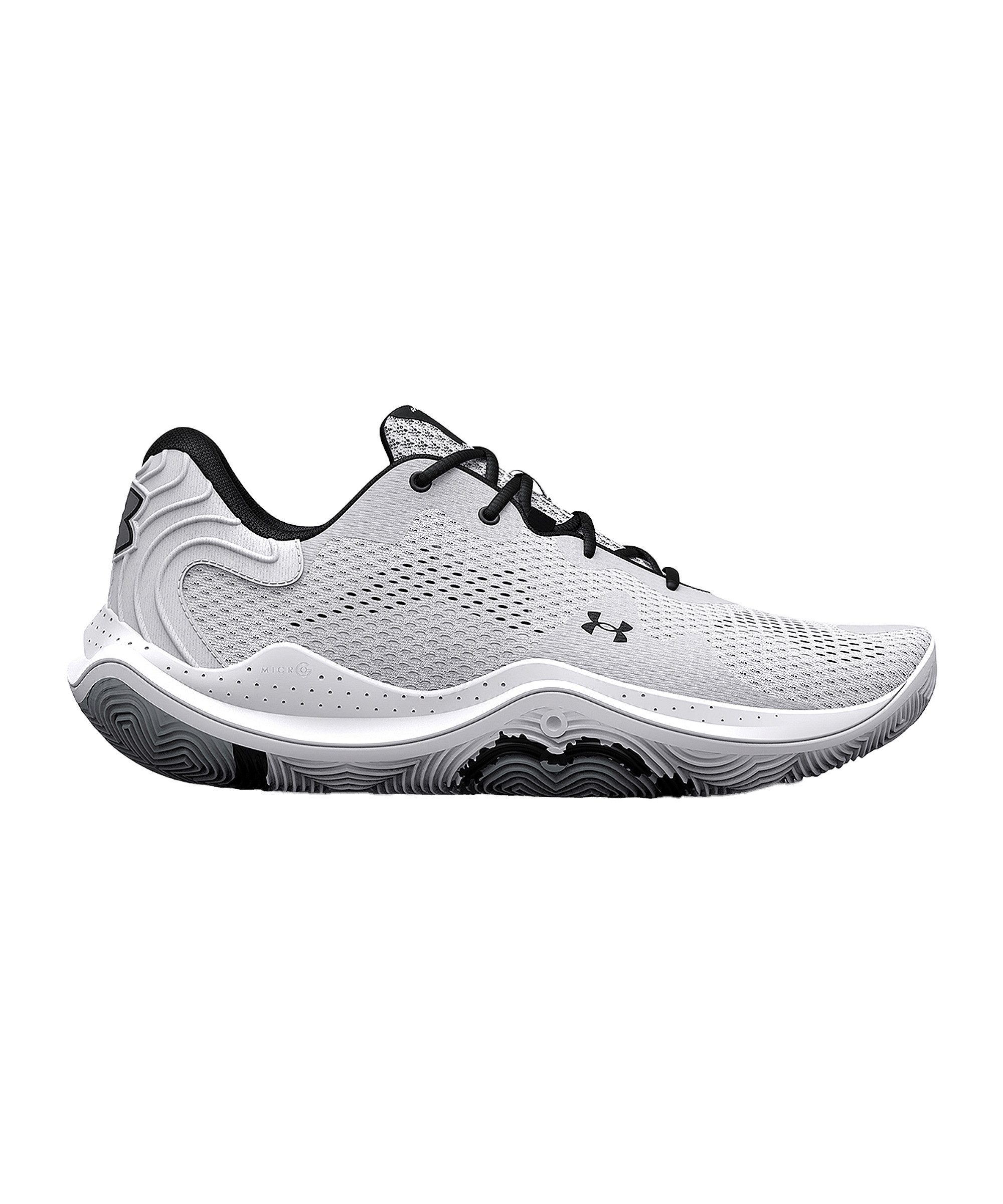 Under Armour Spawn 4 Weiß Unisex Hallenschuh