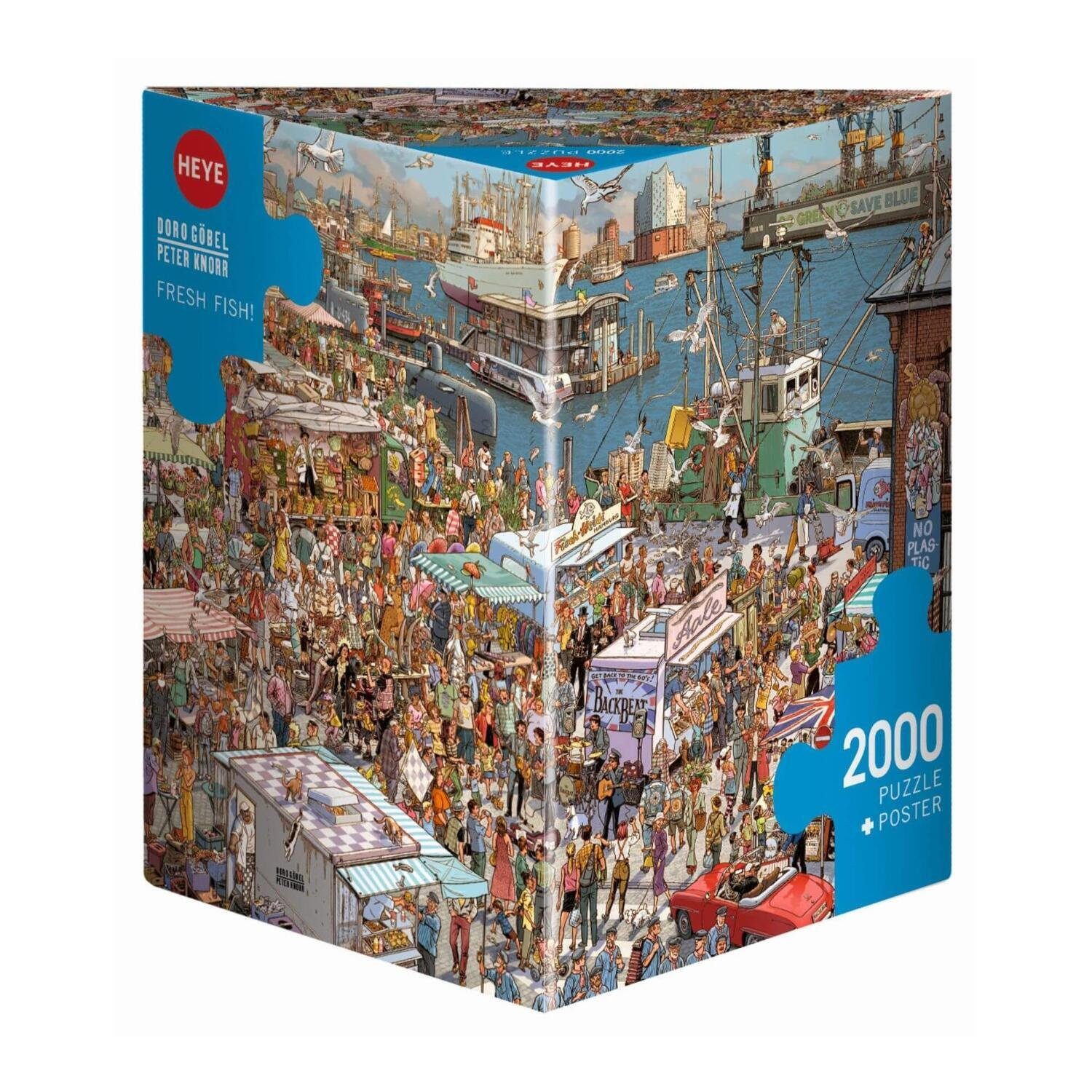 HEYE Puzzle Fresh Fish, 2000 Puzzleteile