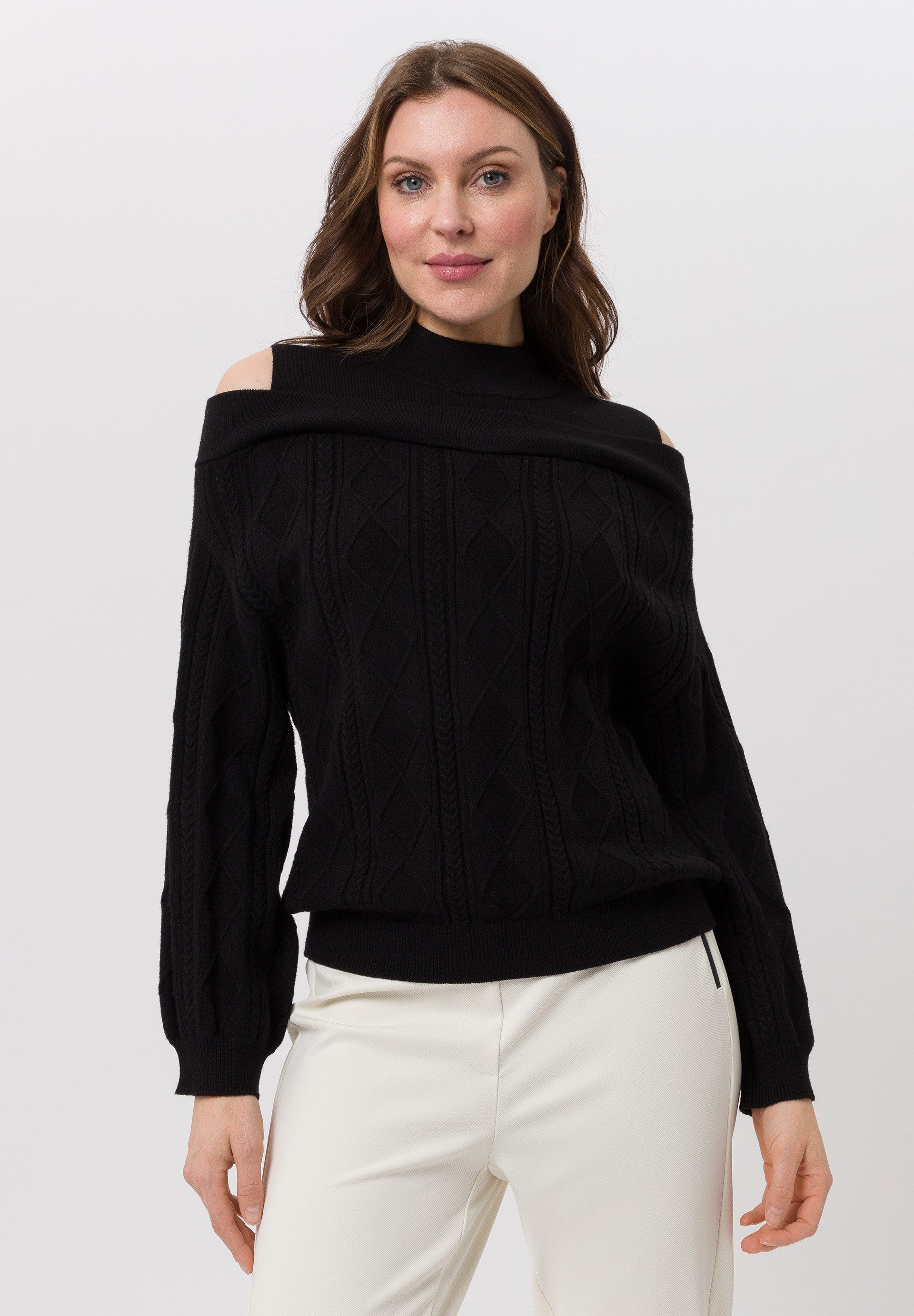 TUZZI Strickpullover mit Cut-out-Schultern
