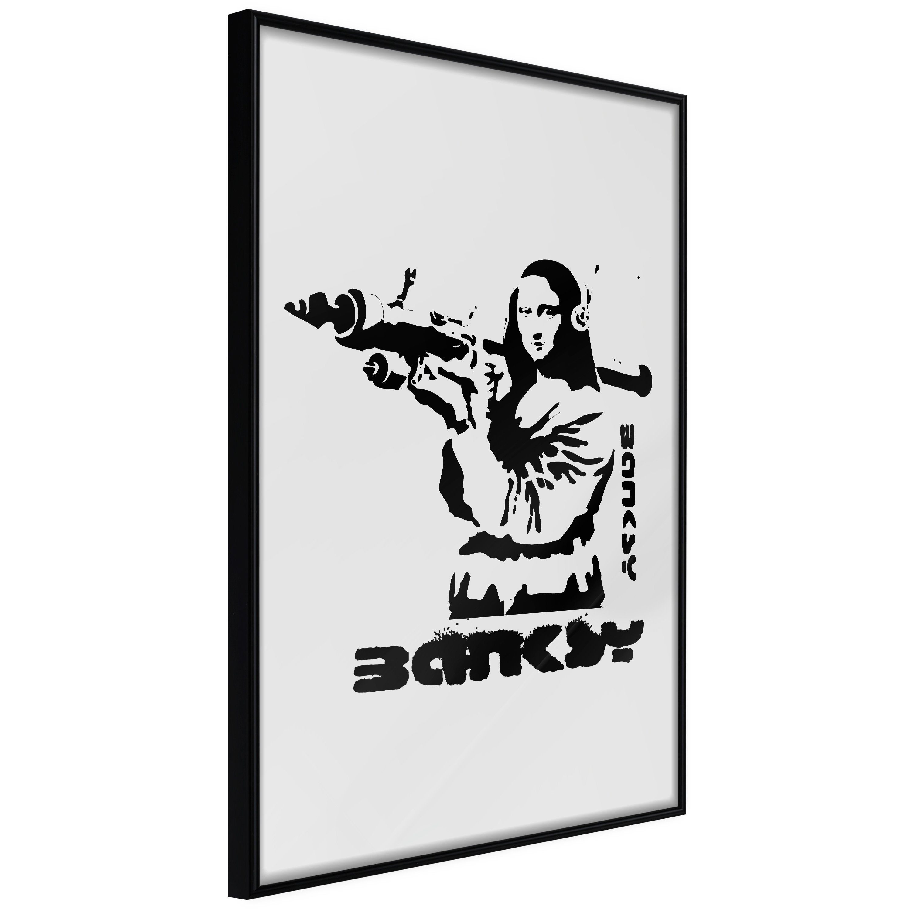 Artgeist Poster Mona Lisa with a Bazooka []