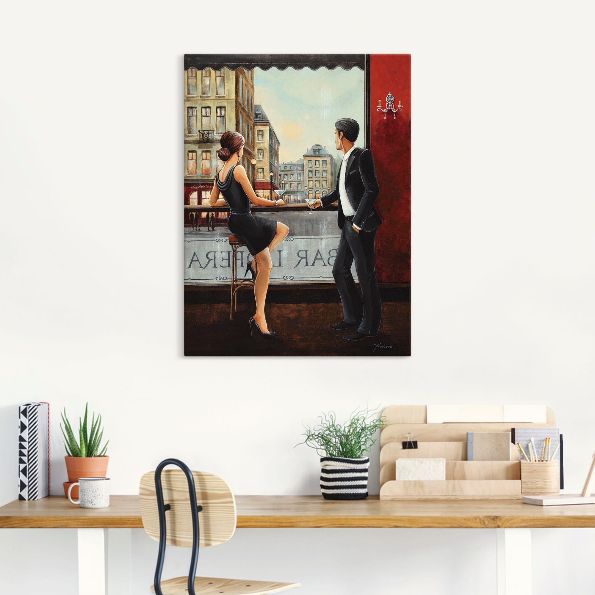 Artland Wandbild Bar, Bar & Lounges (1 St), als Alubild, Leinwandbild, Post günstig online kaufen