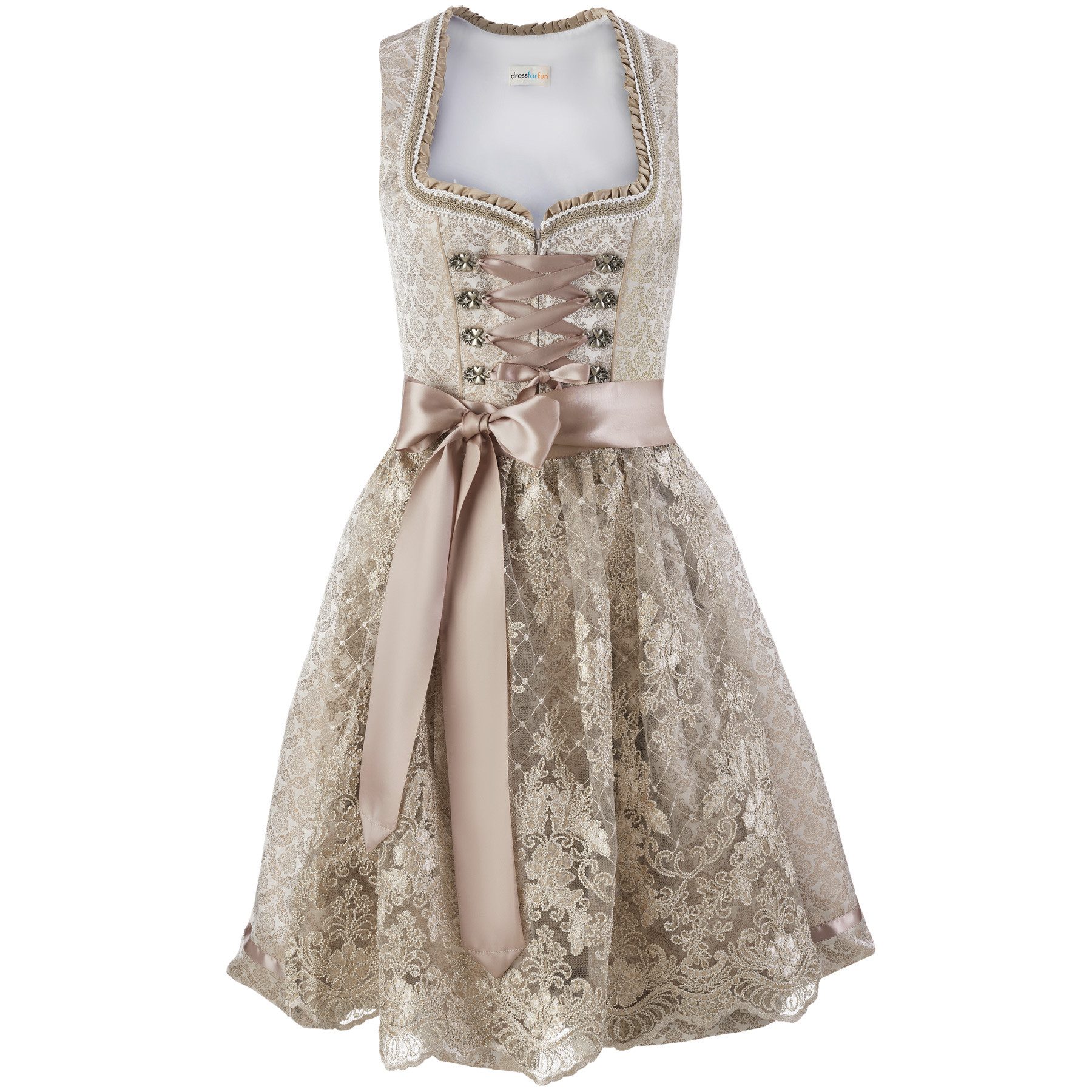 dressforfun Dirndl Frauenkostüm Midi-Dirndl Edles Midi-Dirndl günstig online kaufen