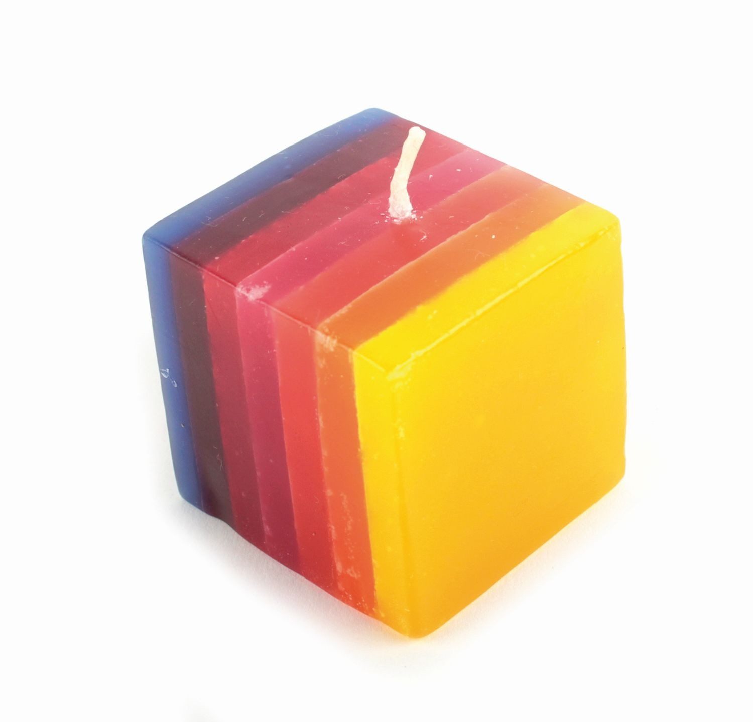 El Puente Formkerze Kerze "Regenbogen", Handmade, Handmade