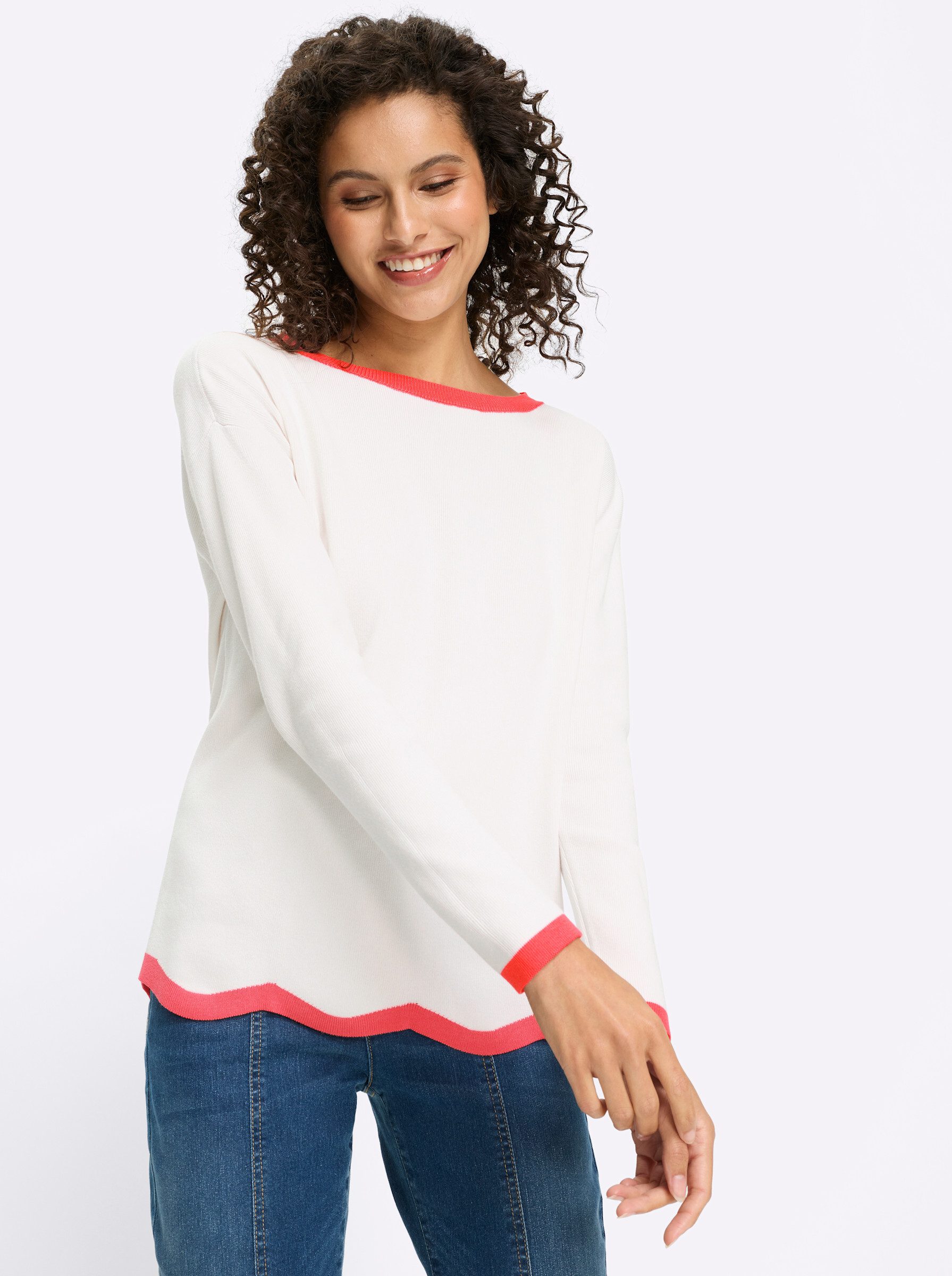 heine Strickpullover Feinstrickpullover .