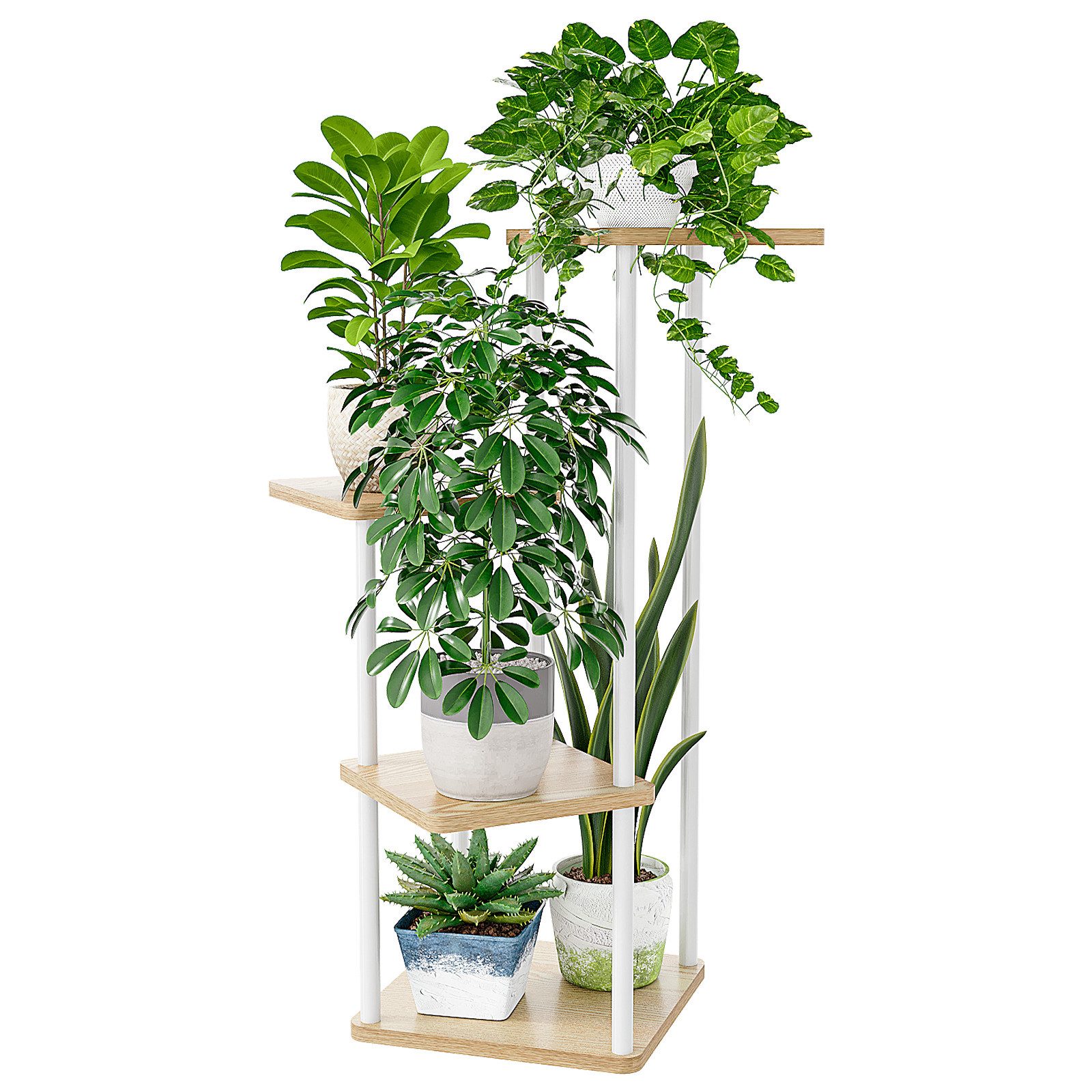 Bamworld Blumenständer Pflanzenständer, Pflanzenregal, Modernes Regal günstig online kaufen