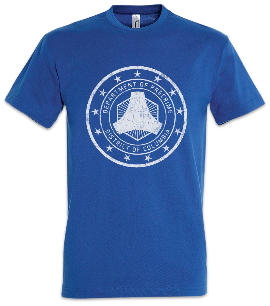 Urban Backwoods Print-Shirt Department of Precrime Herren T-Shirt Minority Symbol Sign Report (1-tlg) Company Movie John Behörde