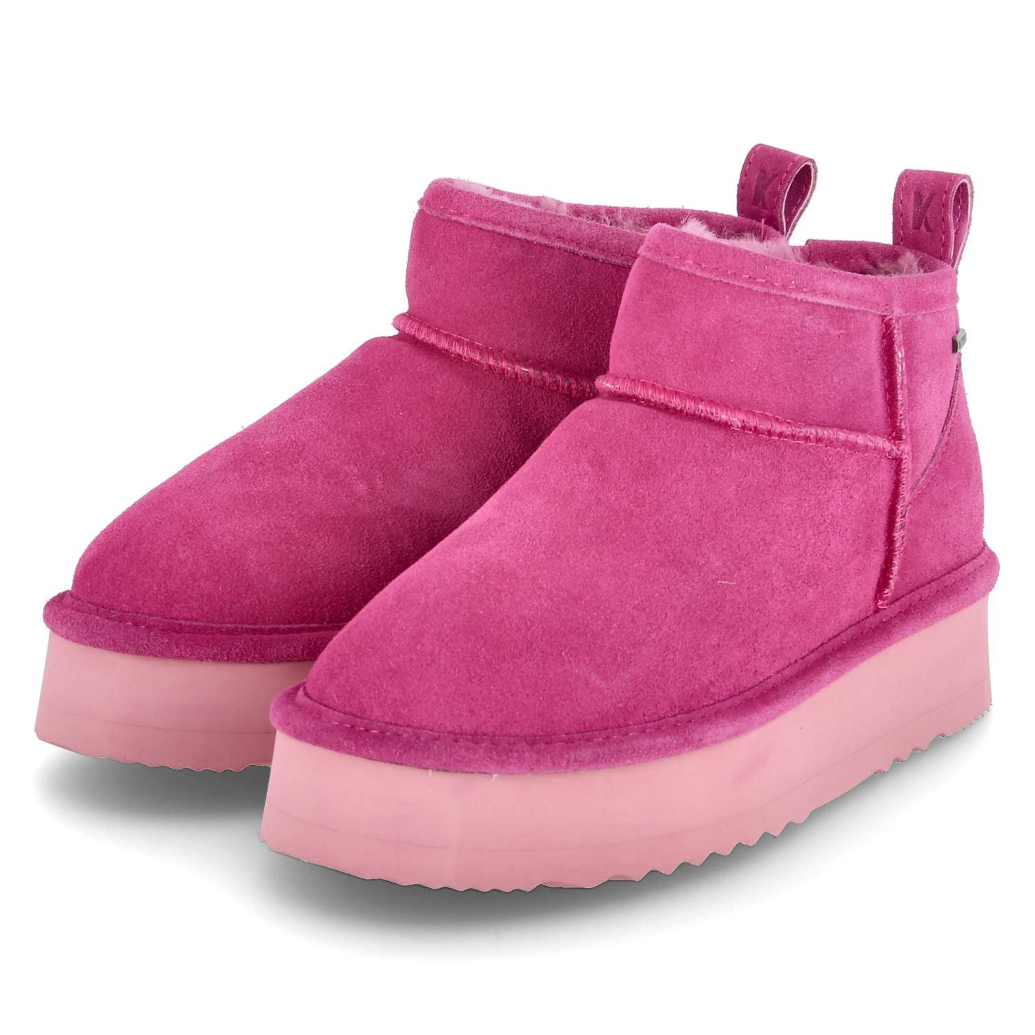 Kaerlek Kaerlek K3537M-1111 Cerise Damen Rauleder rot Winterstiefel